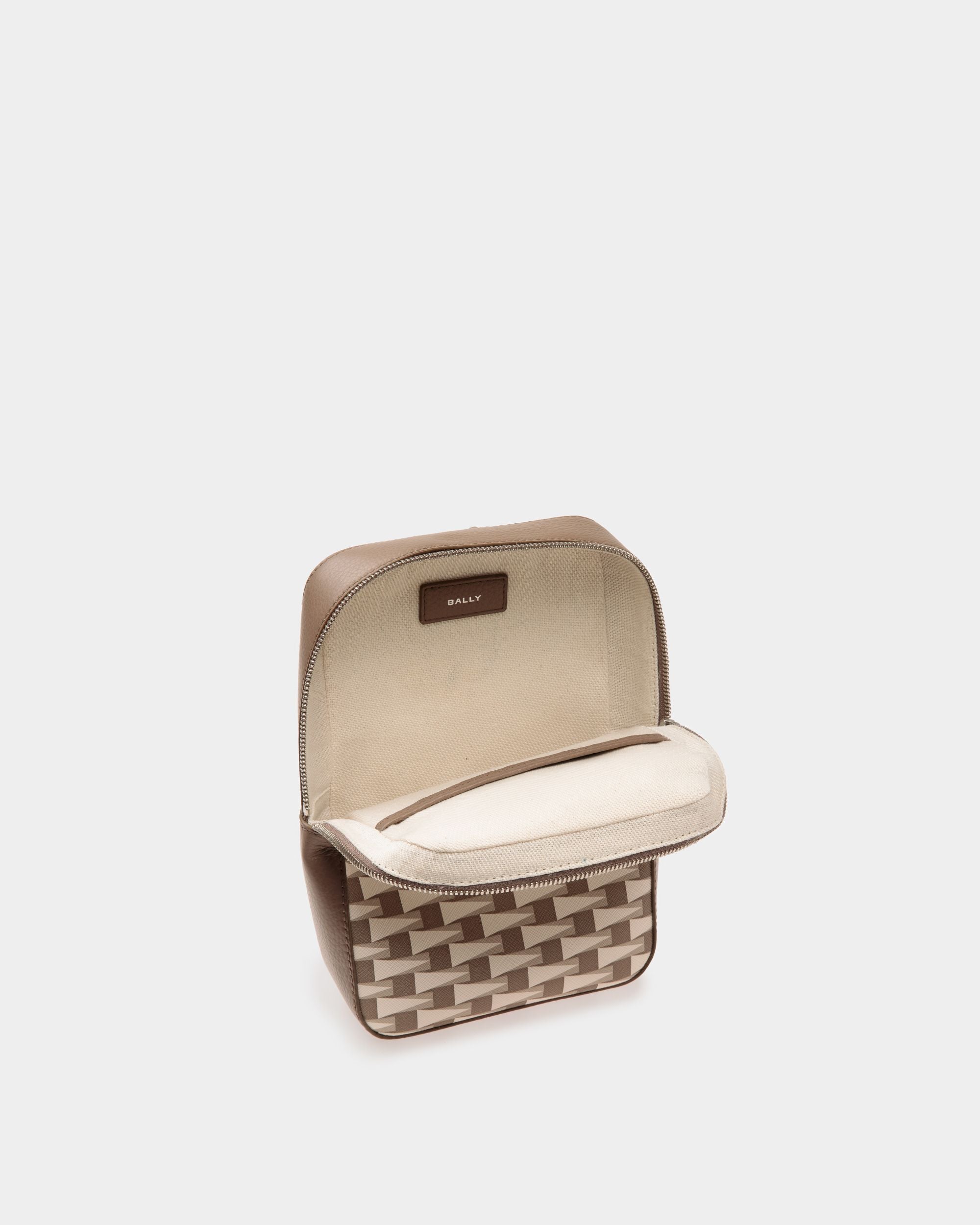 Bally Global - Pennant Sling Bag in Beige Pennant Motif TPU - Beige