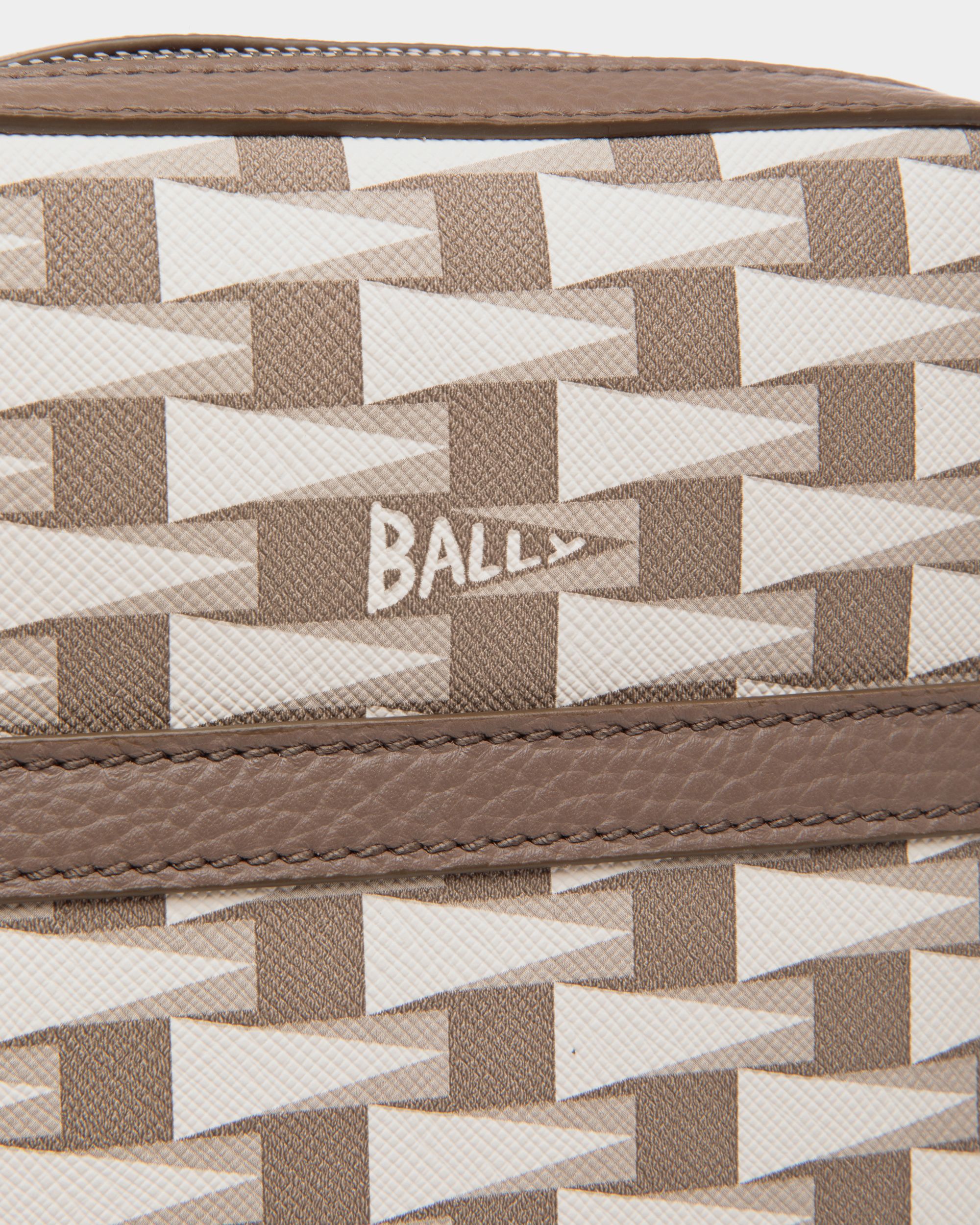 Bally Global - Pennant Sling Bag in Beige Pennant Motif TPU - Beige