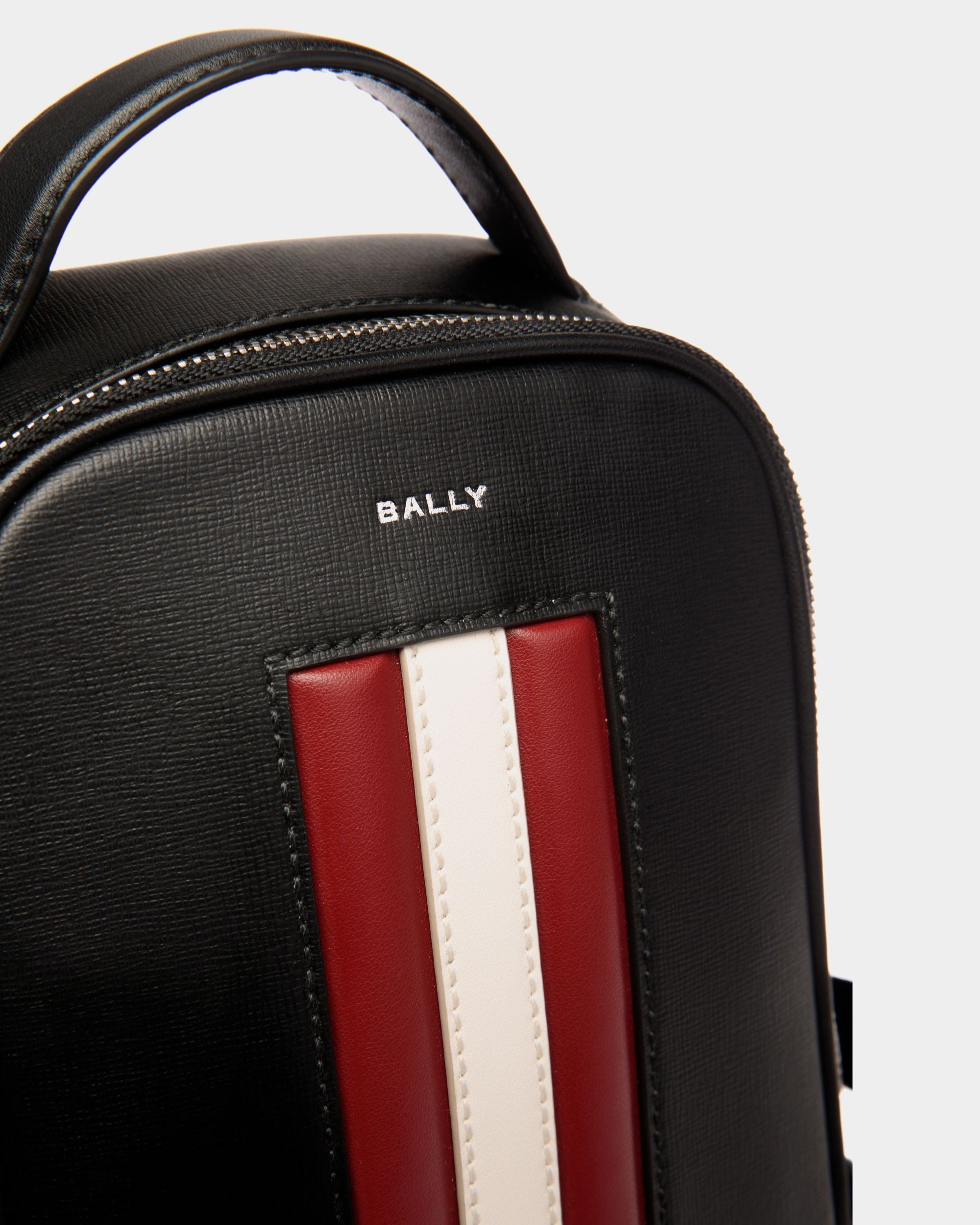 Bally Global - Mythos Sling Bag In Black Recycled Leather - Black