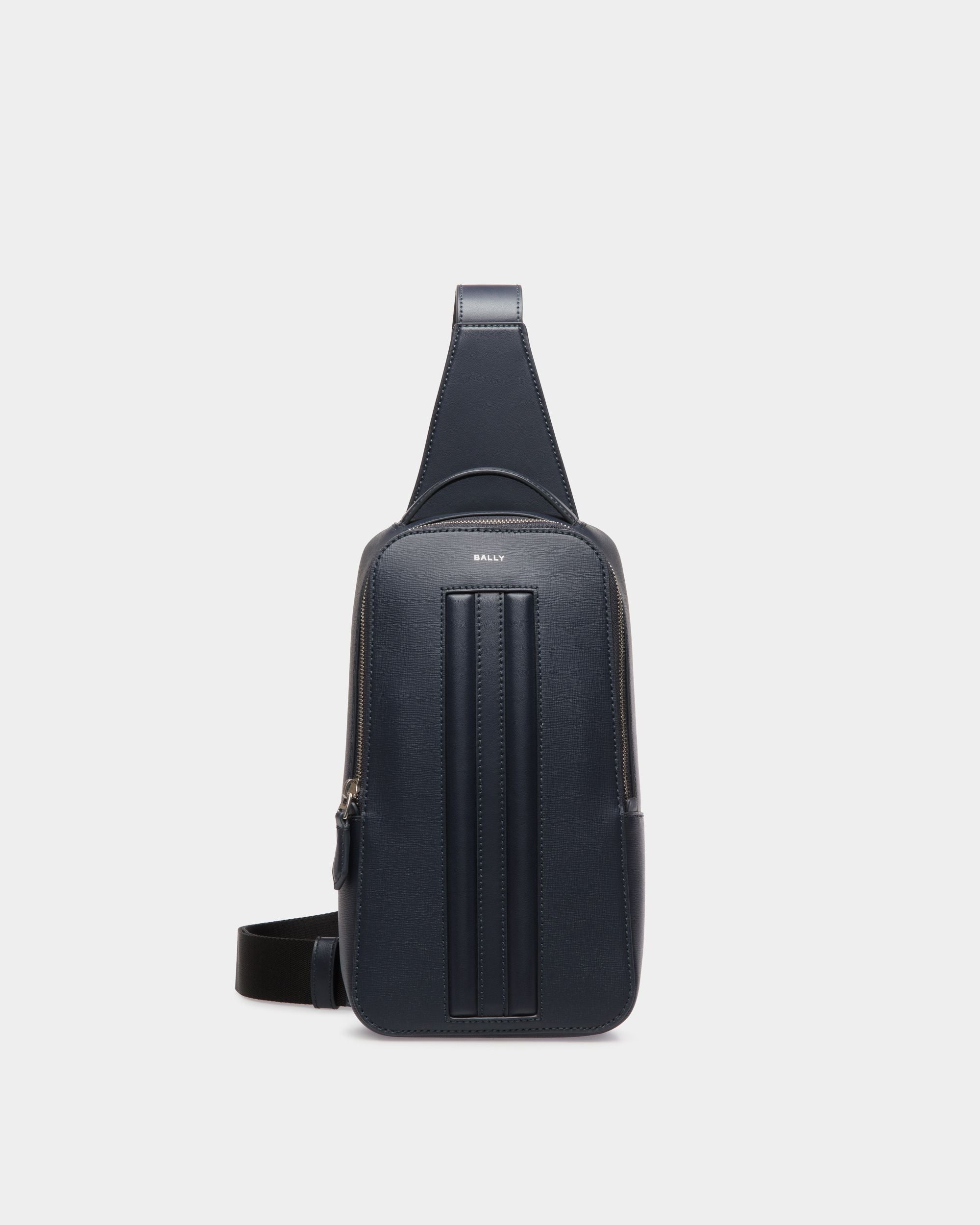 Bally Global - Mochila Mythos De Piel Reciclada Navy Blue - Azul