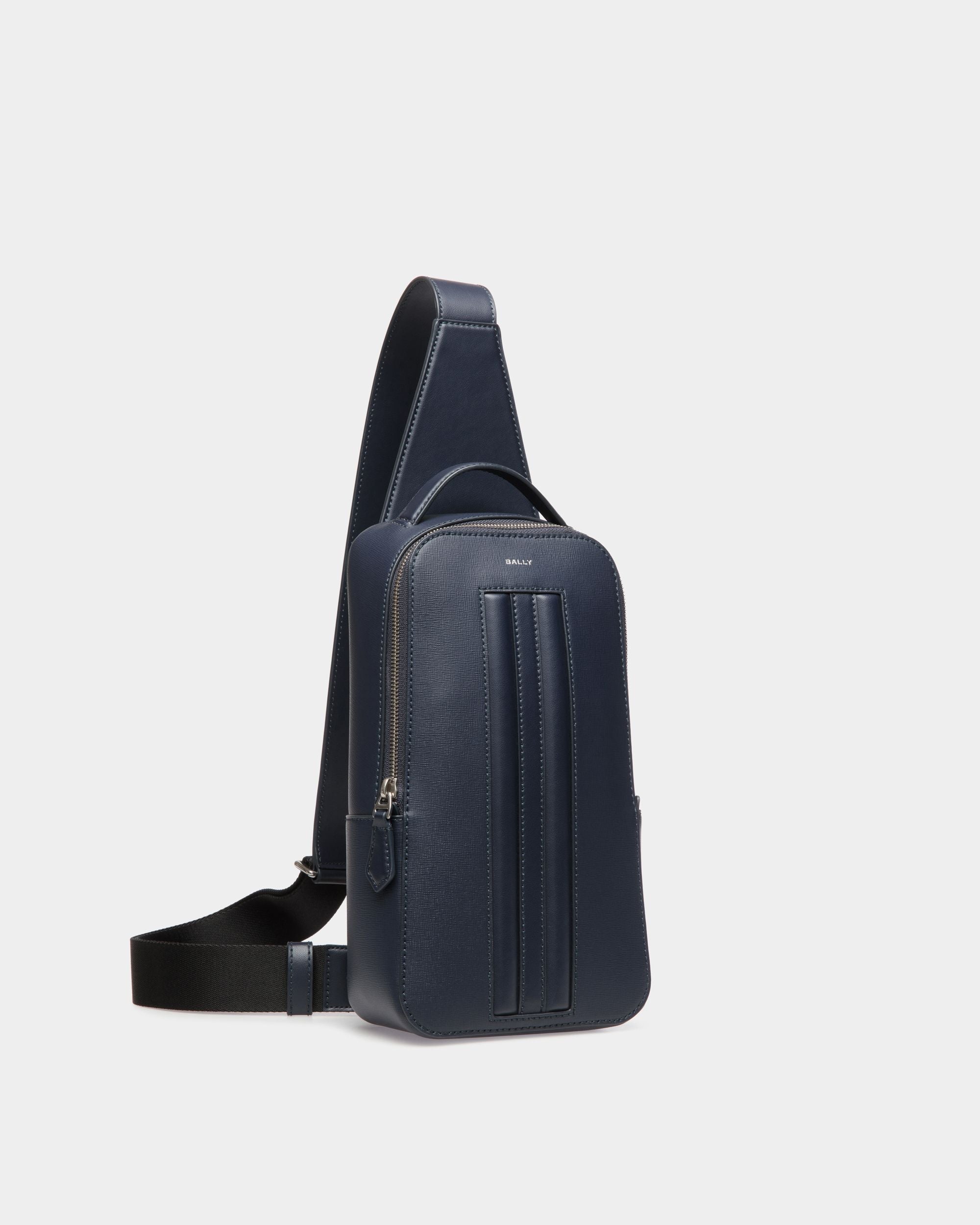 Bally Global - Mochila Mythos De Piel Reciclada Navy Blue - Azul