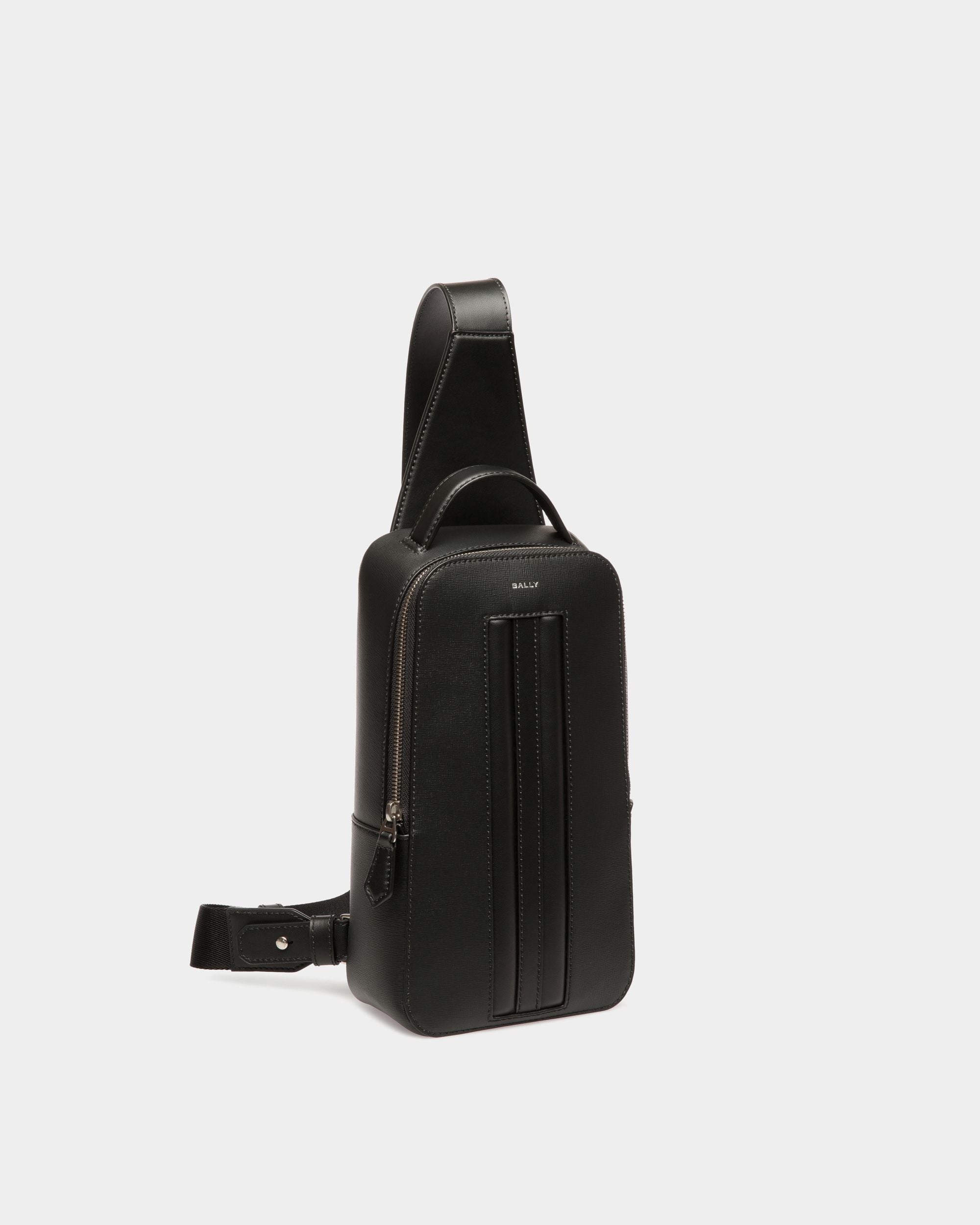 Bally Global - Sac Sling Bag Mythos En Cuir Recyclé Noir - Noir