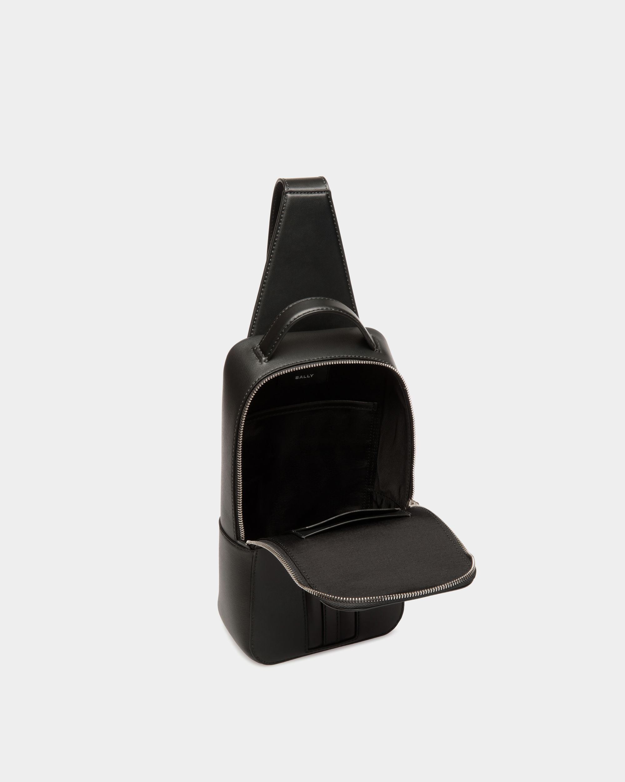 Bally Global - Sac Sling Bag Mythos En Cuir Recyclé Noir - Noir