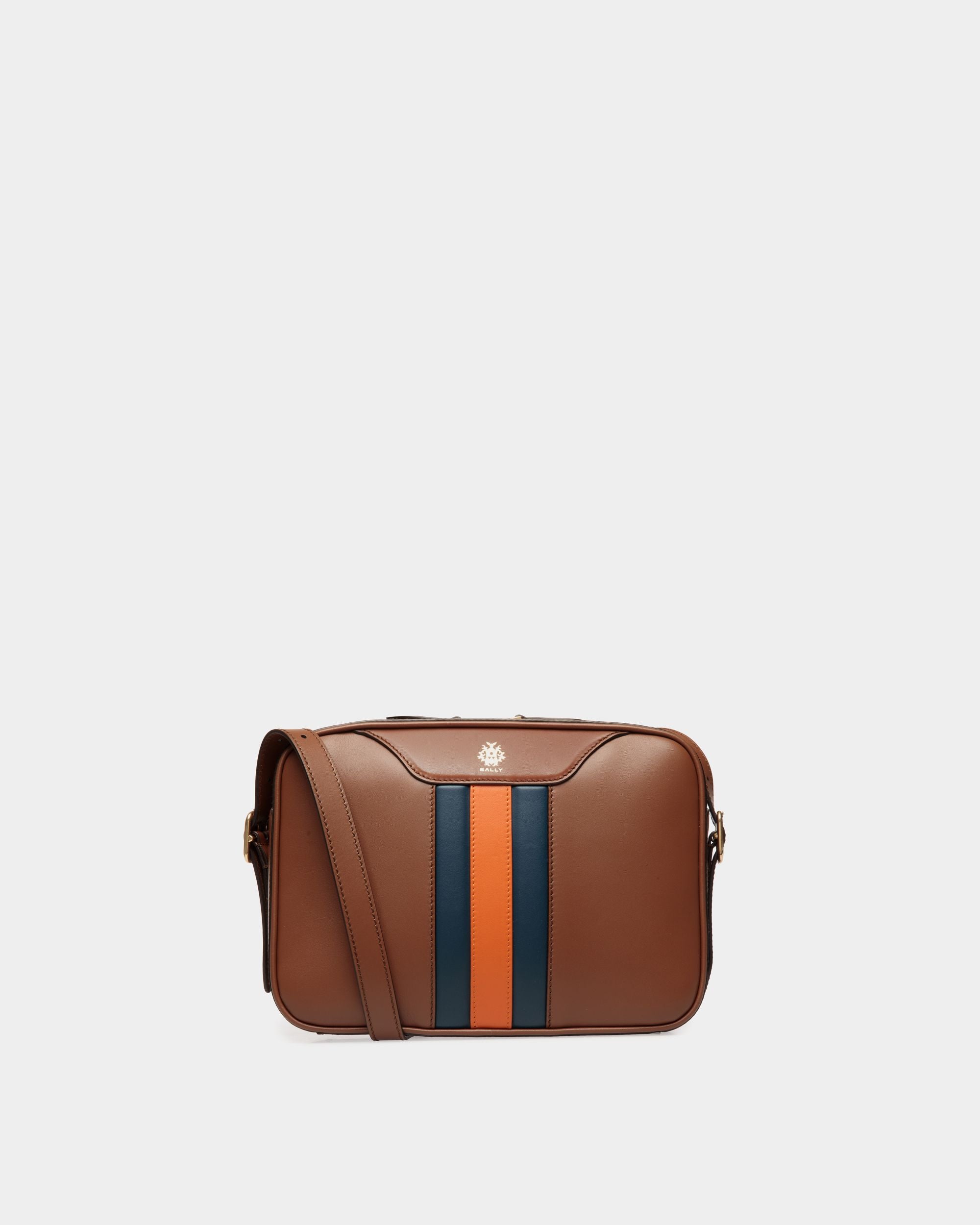 Bally Global - Sac À Bandoulière Beckett En Cuir Marron - Multicolore