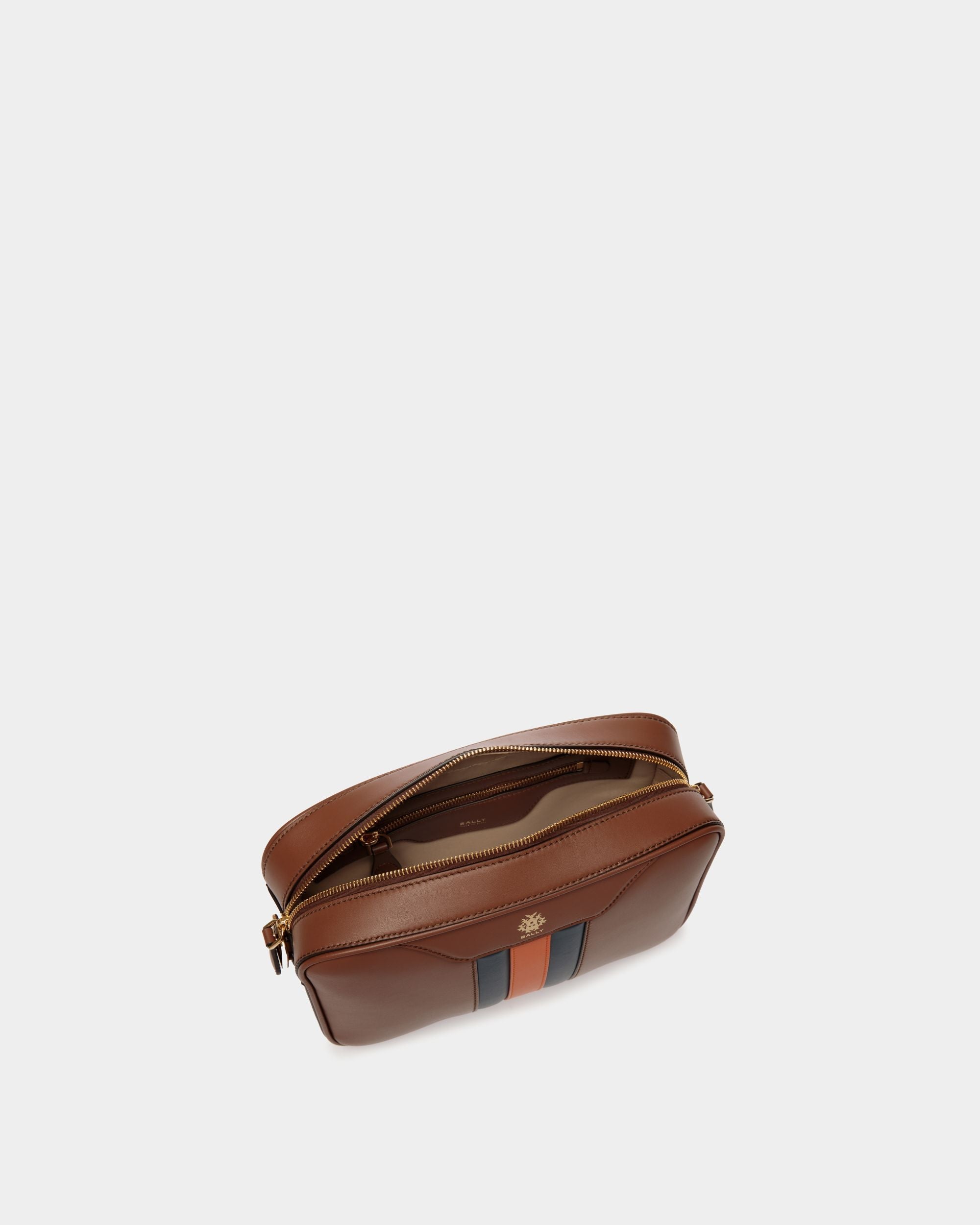 Bally Global - Sac À Bandoulière Beckett En Cuir Marron - Multicolore