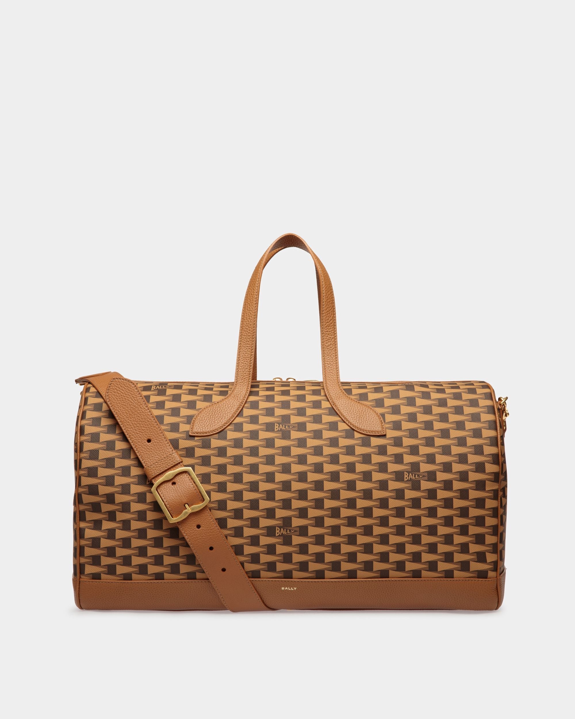 Bally Global - Bolso De Viaje Pennant De TPU Y Piel Color Desierto - Marrón