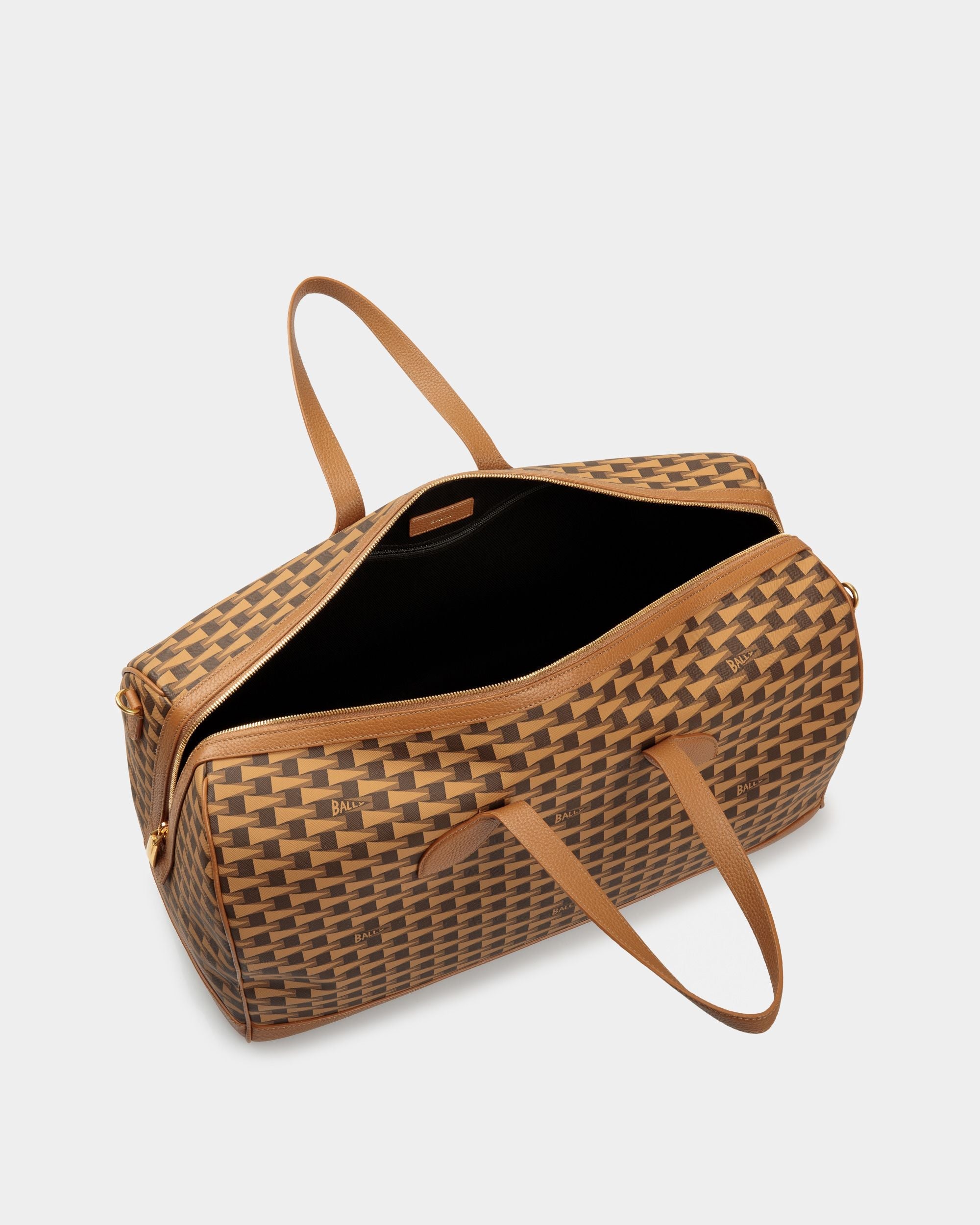 Bally Global - Bolso De Viaje Pennant De TPU Y Piel Color Desierto - Marrón