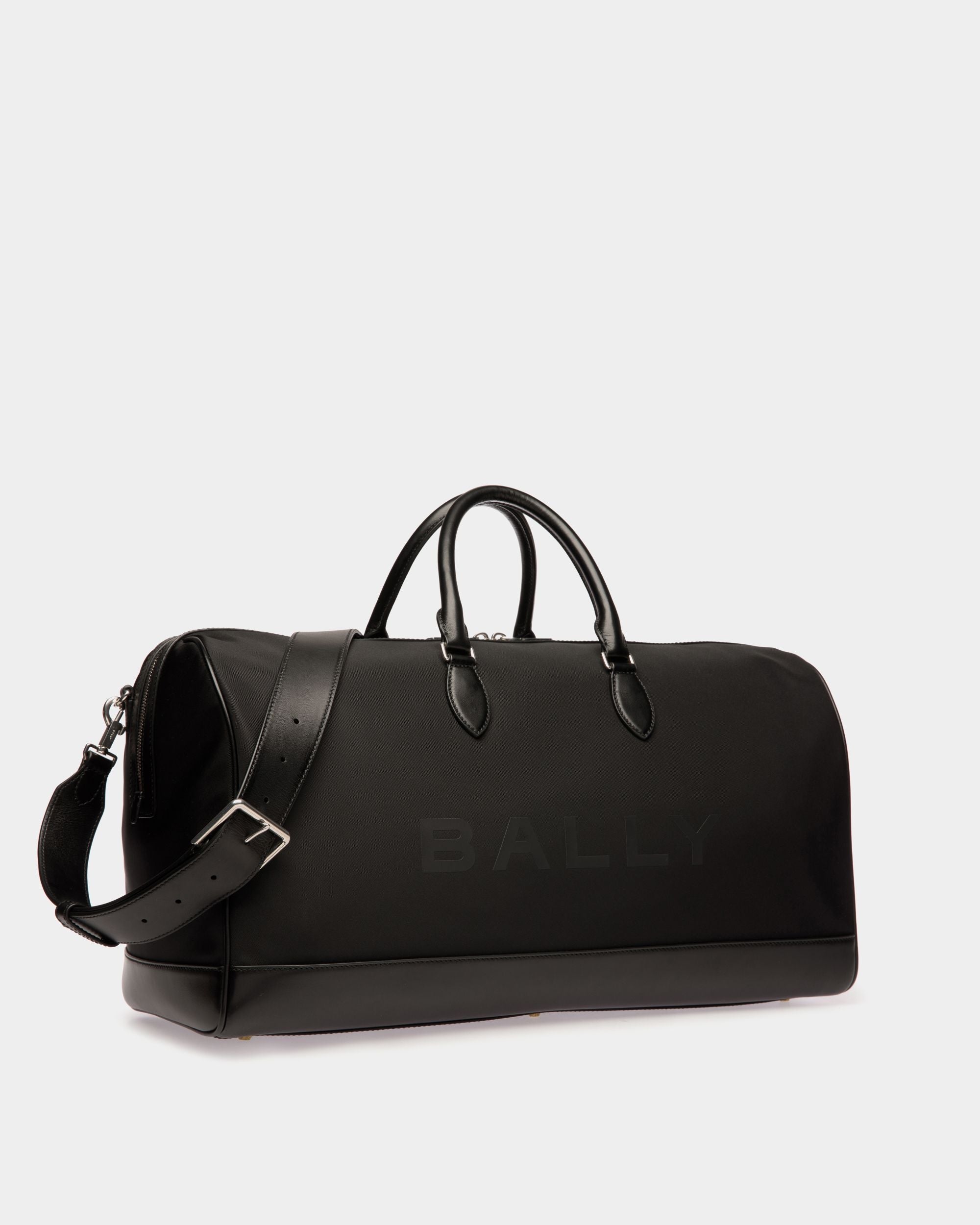 Bally Global - Bar Weekender in Black Nylon And Leather - Black