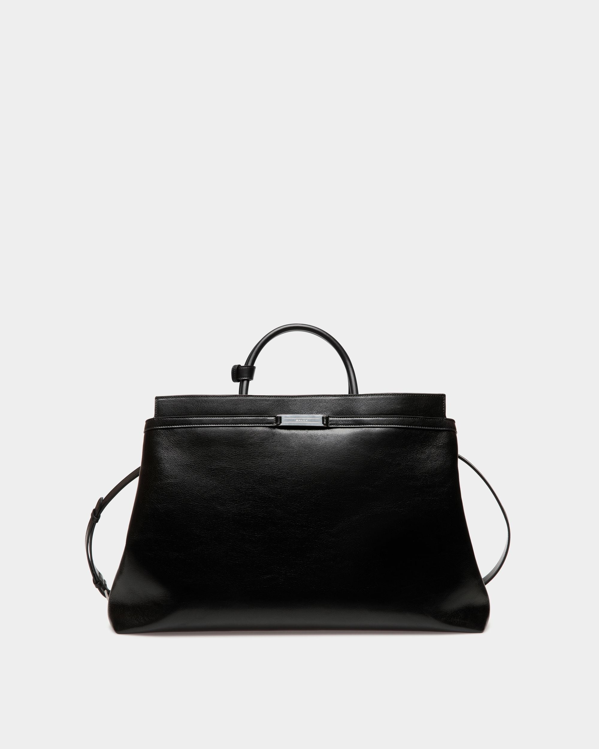 Bally Global - Bolso De Fin De Semana Deco De Piel Negra - Negro