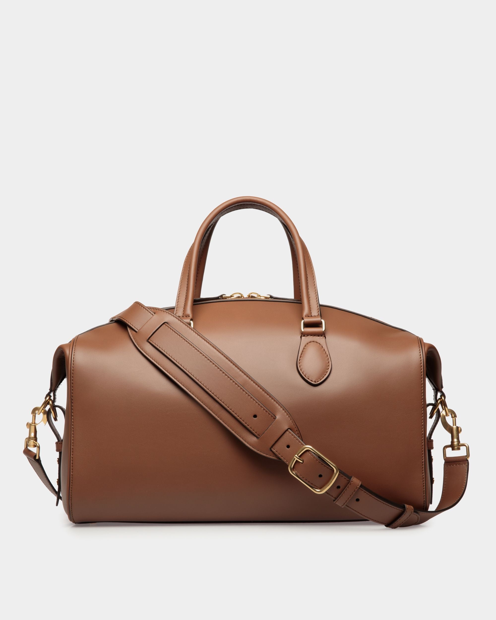 Bally Global - Sac De Week-End Beckett En Cuir Marron - Multicolore