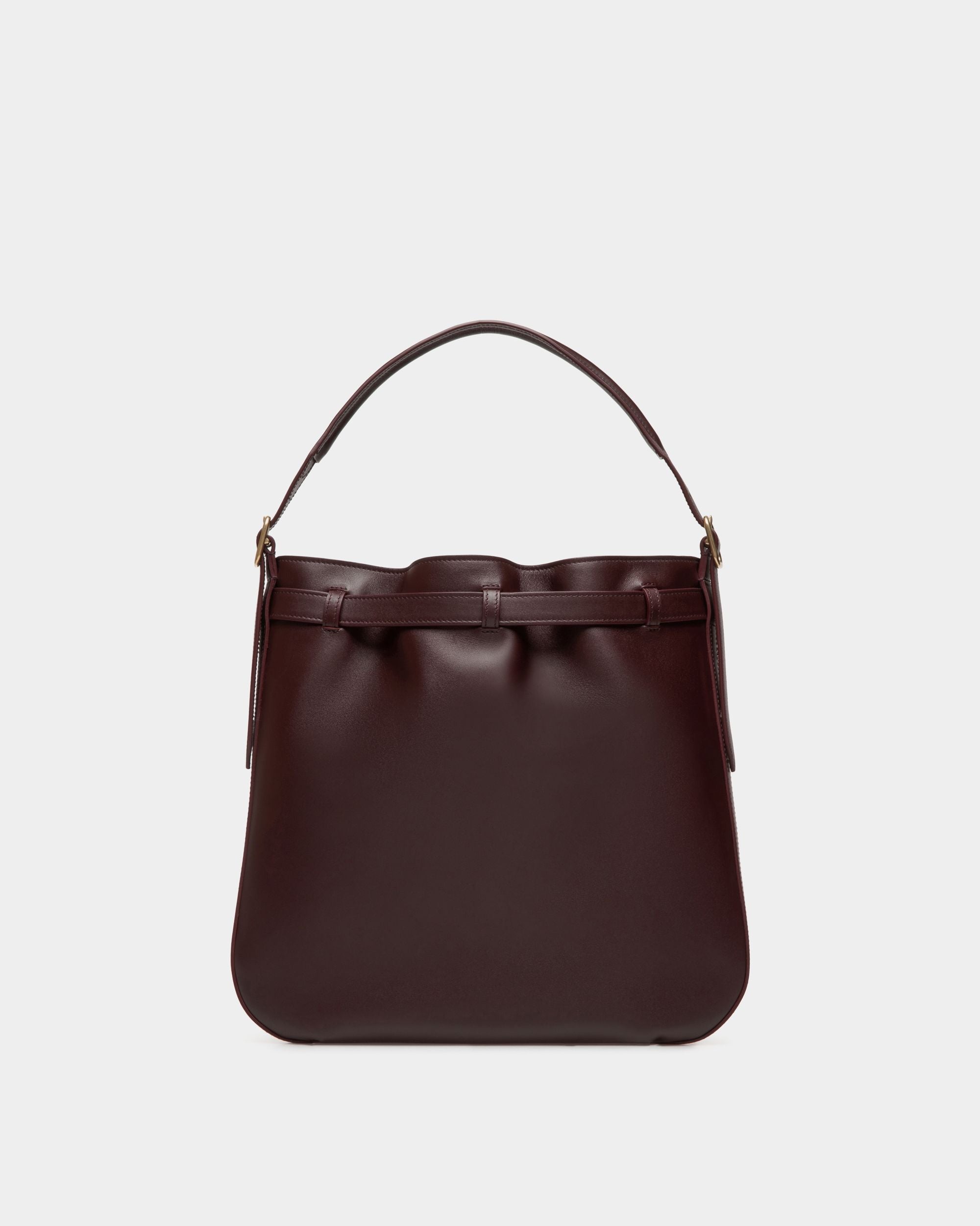 Bally Global - Beckett Crossbody Bag In Deep Burgundy Leather - Burgundy