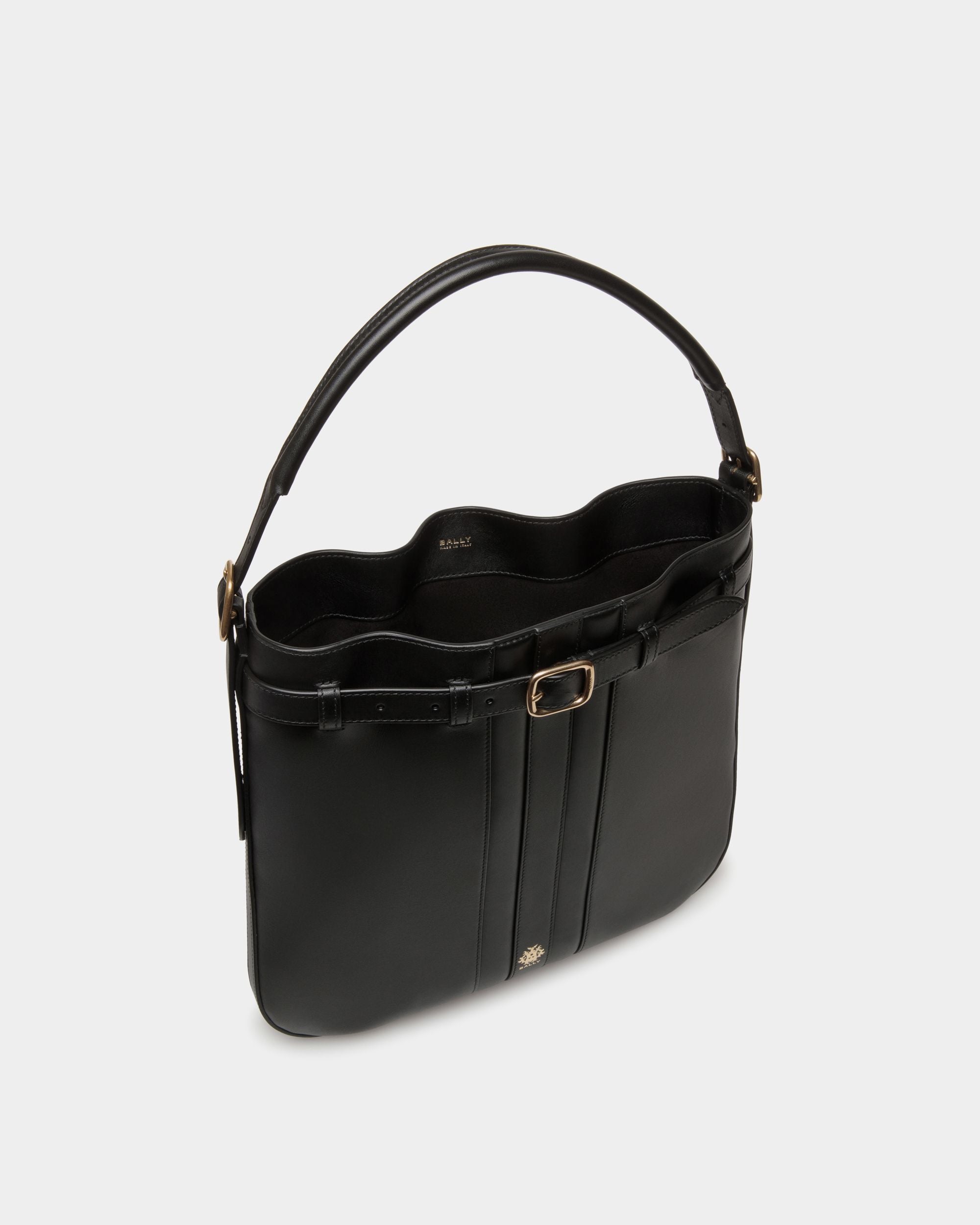 Bally Global - Beckett Crossbody Bag In Black Leather - Noir