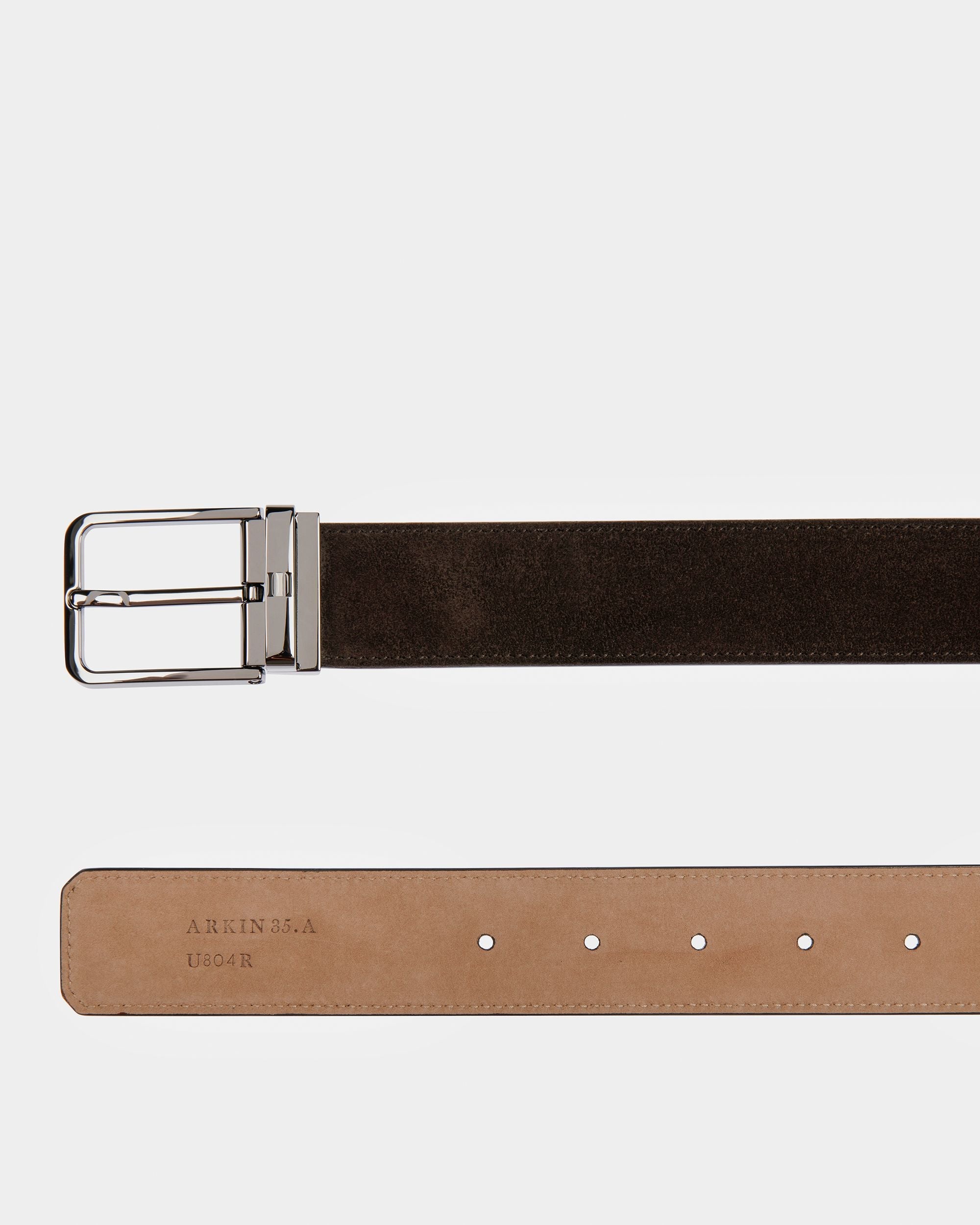 Bally Global - Arkin Cinturón De Piel De 35 Mm En Marrón - Marrón