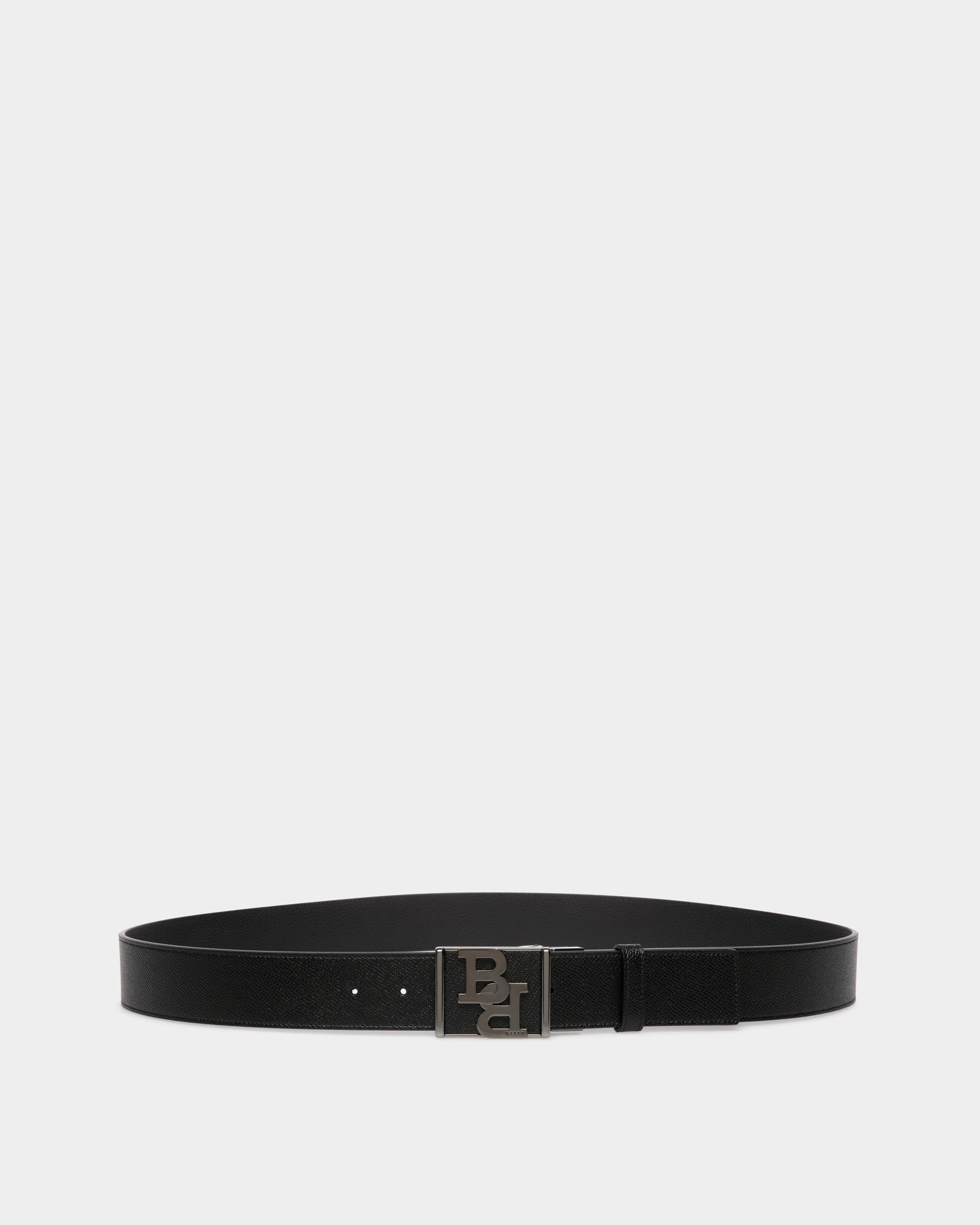 Bally Global - Adjustable Reversible Belt In Black Leather - Black