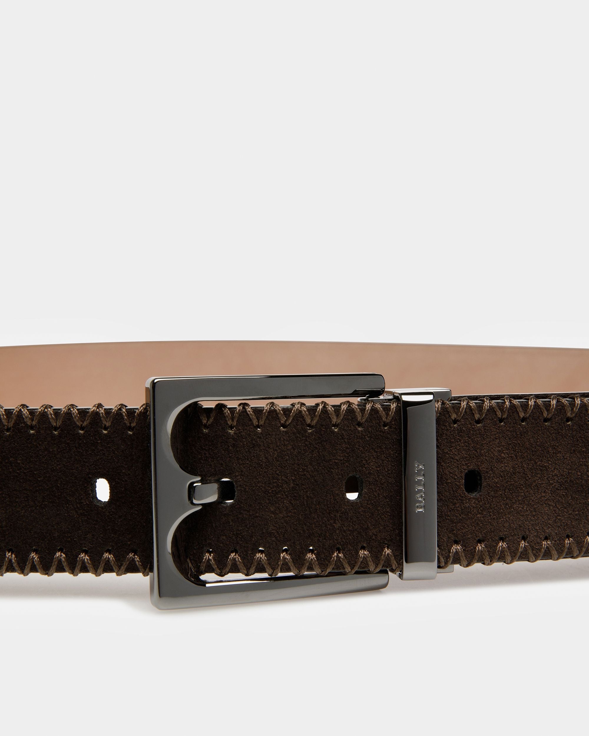 Bally Global - Belmond Cinturón De Piel En Ébano - Marrón