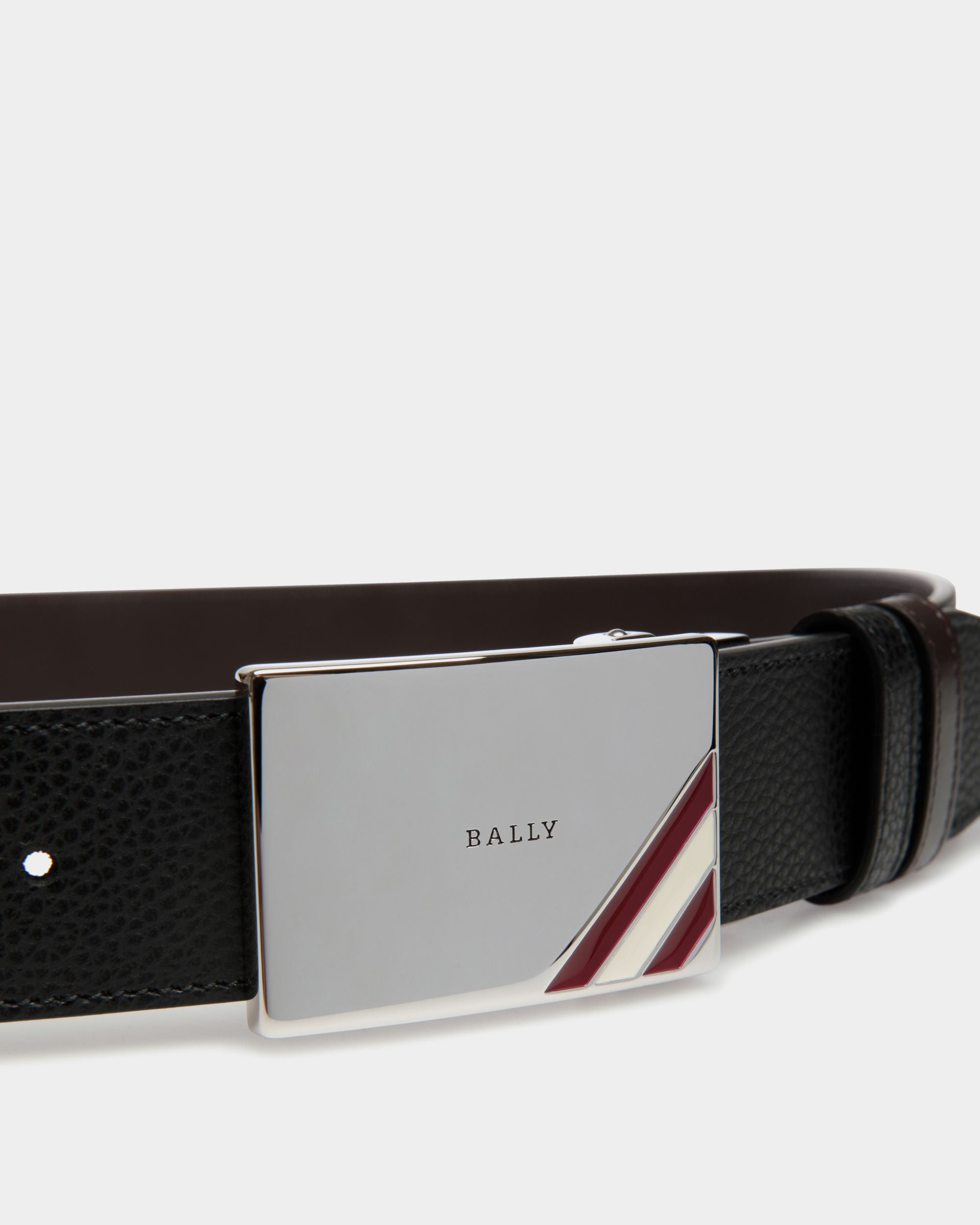 Bally Global - Adjustable-Reversible Belt In Black Leather - Black