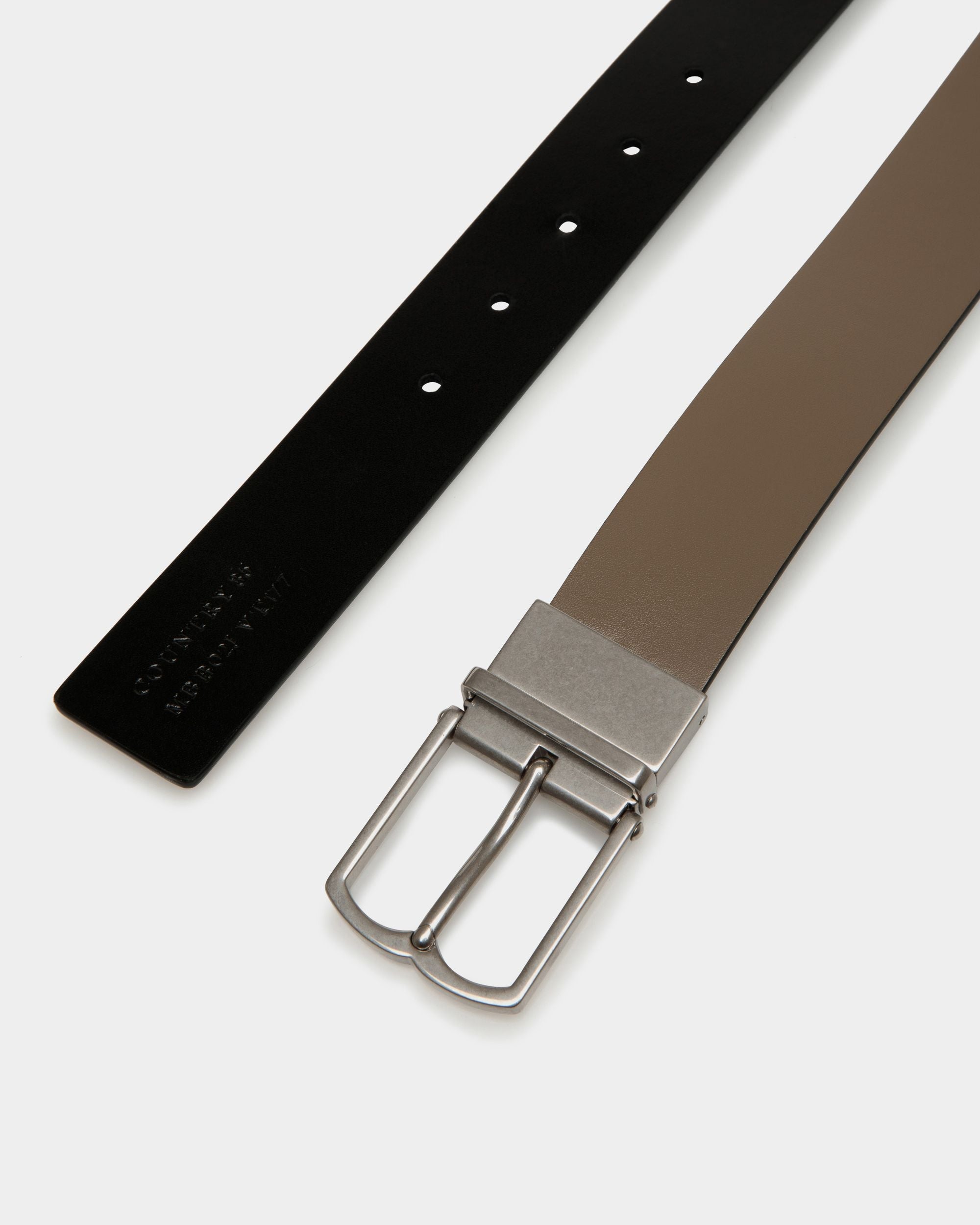 Bally Global - Country 35mm Reversible And Adjustable Belt In Beige And Black Leather - Multicolore