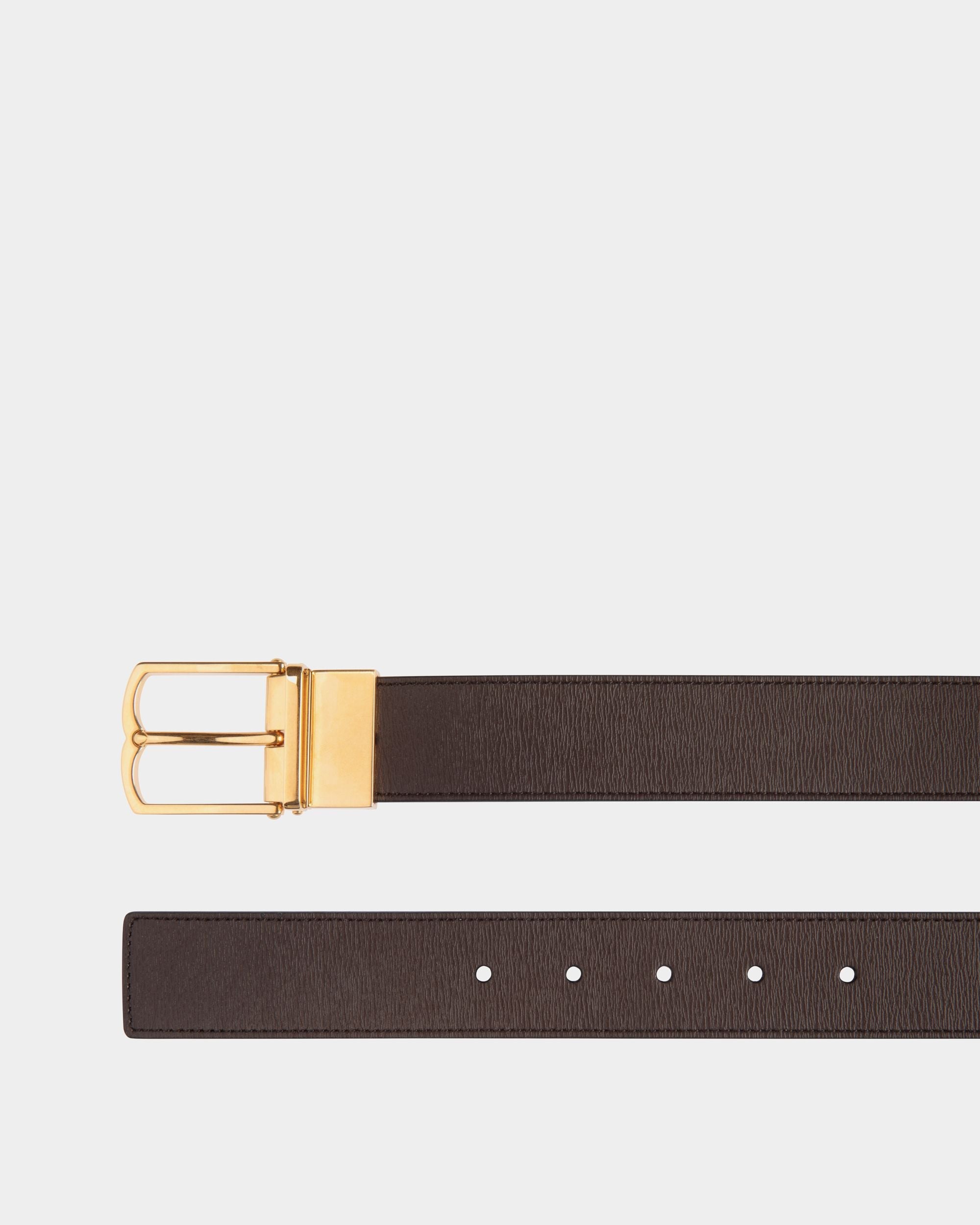 Bally Global - Dress Belt In Brown And Black Leather - Brown