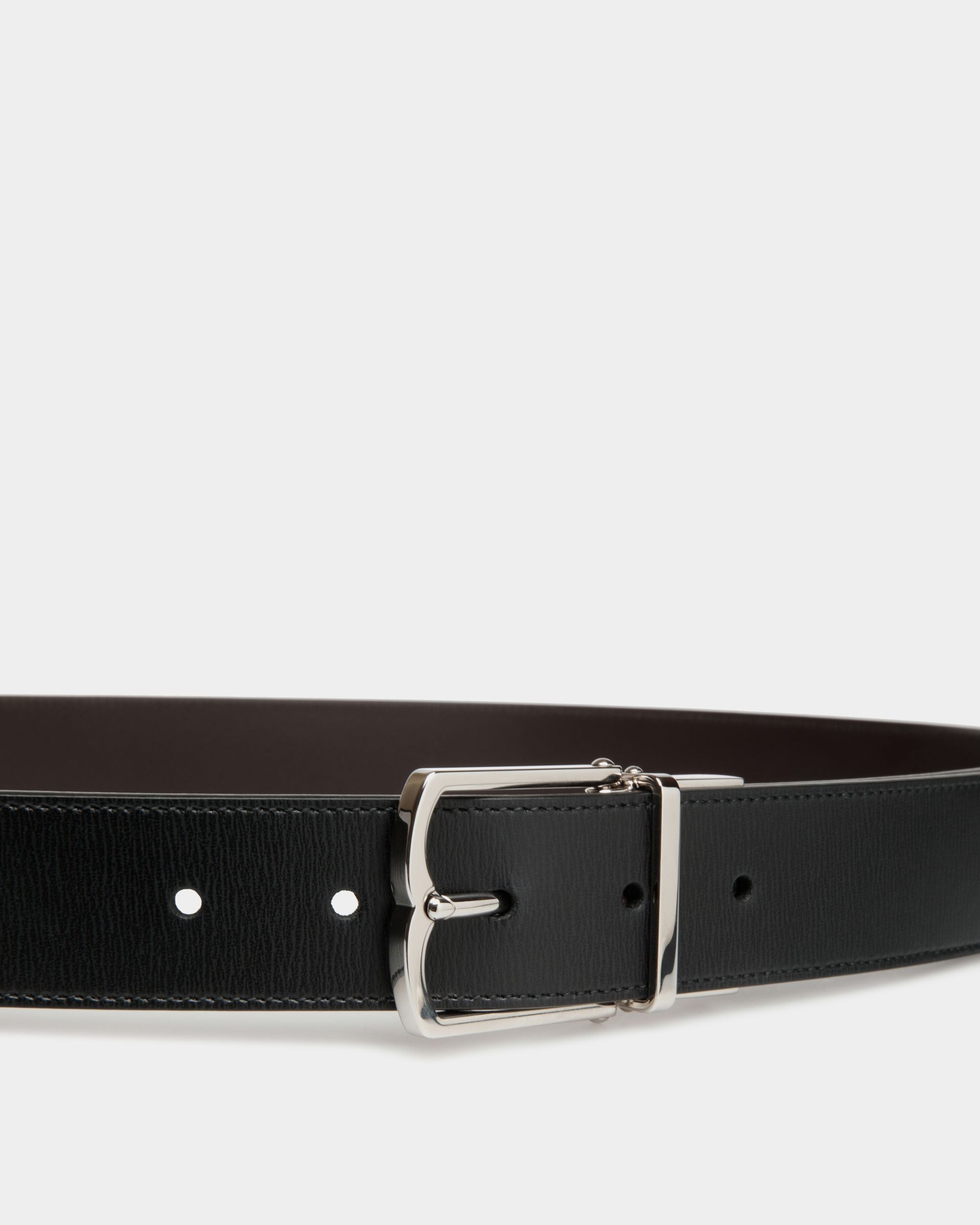 Bally Global - Country 35mm Reversible And Adjustable Belt In Black And Ebano Leather - Multicolor