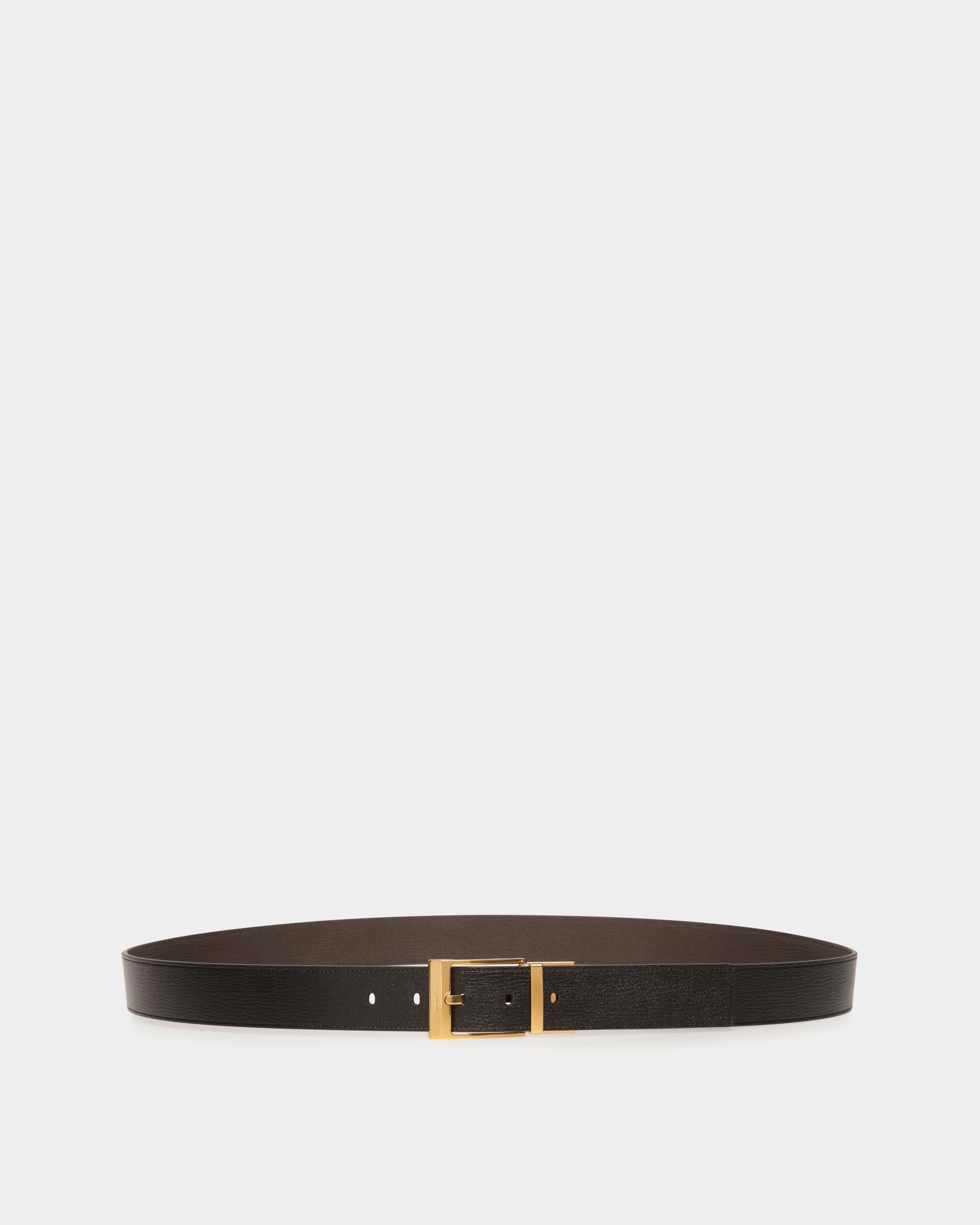 Bally Global - Shiffie 35mm Reversible and Adjustable Belt in Black and Ebano Leather - Multicolor