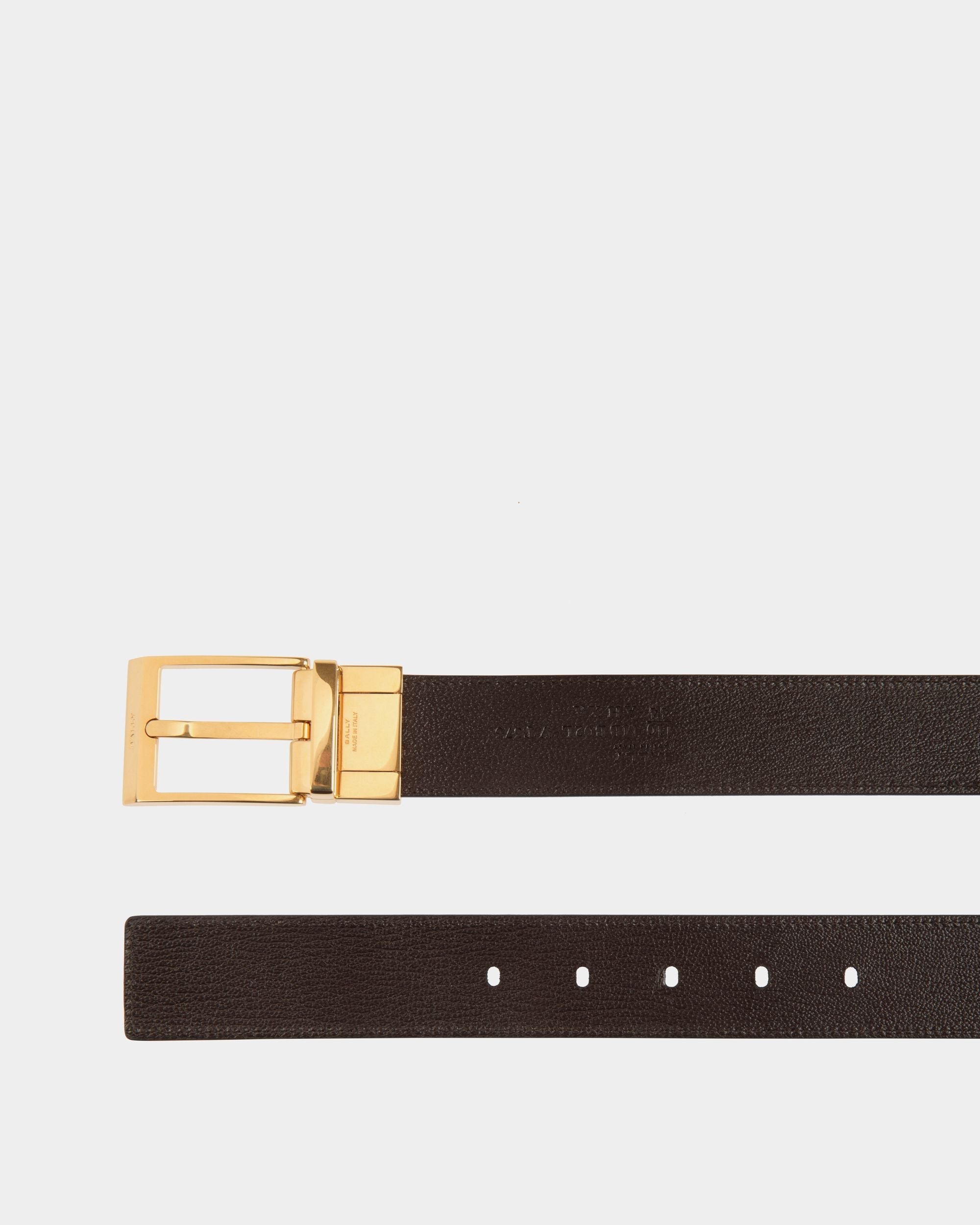Bally Global - Shiffie 35mm Reversible and Adjustable Belt in Black and Ebano Leather - Multicolor