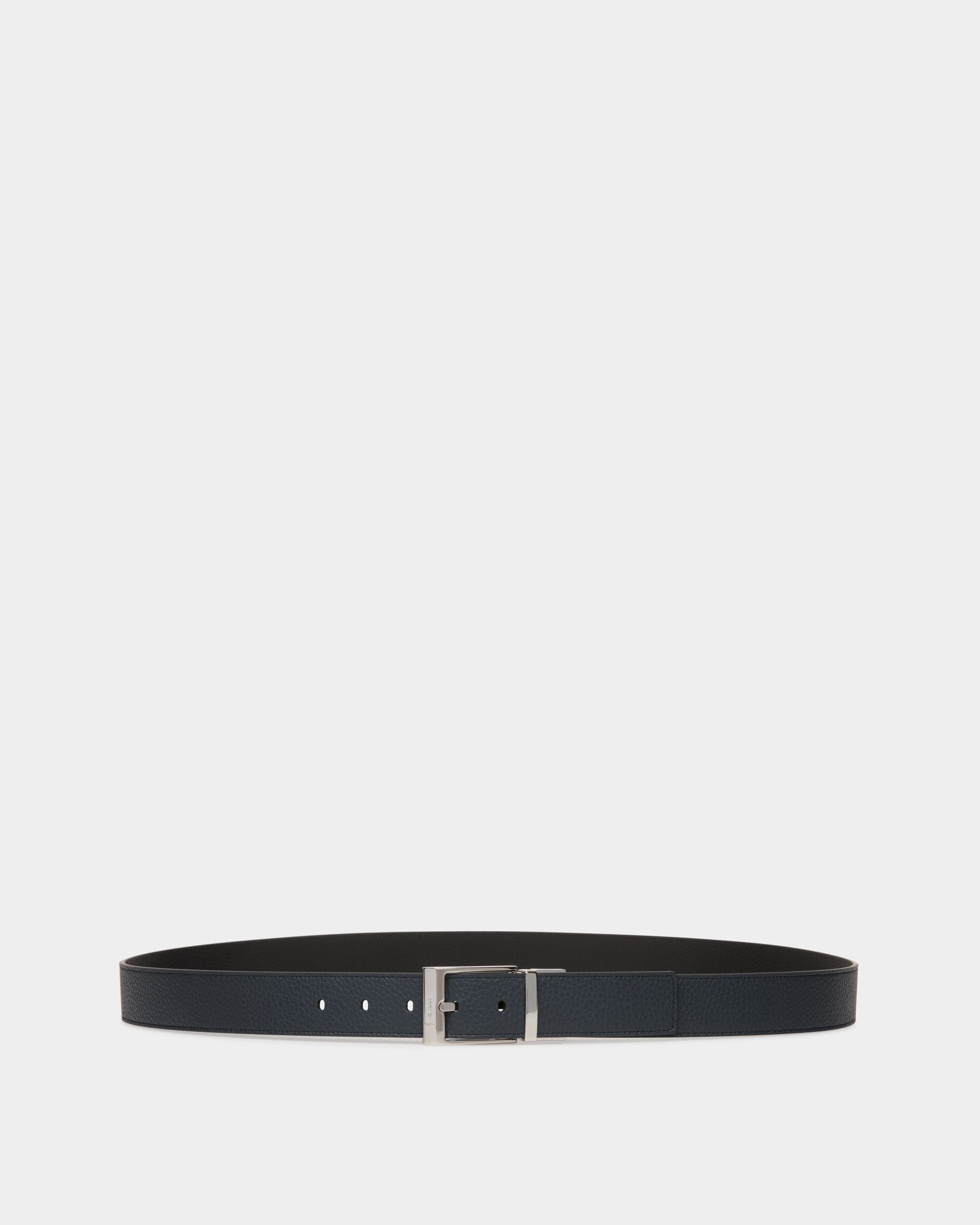 Bally Global - Shiffie 35mm Reversible And Adjustable Belt in Navy Blue And Black Leather - Multicolor