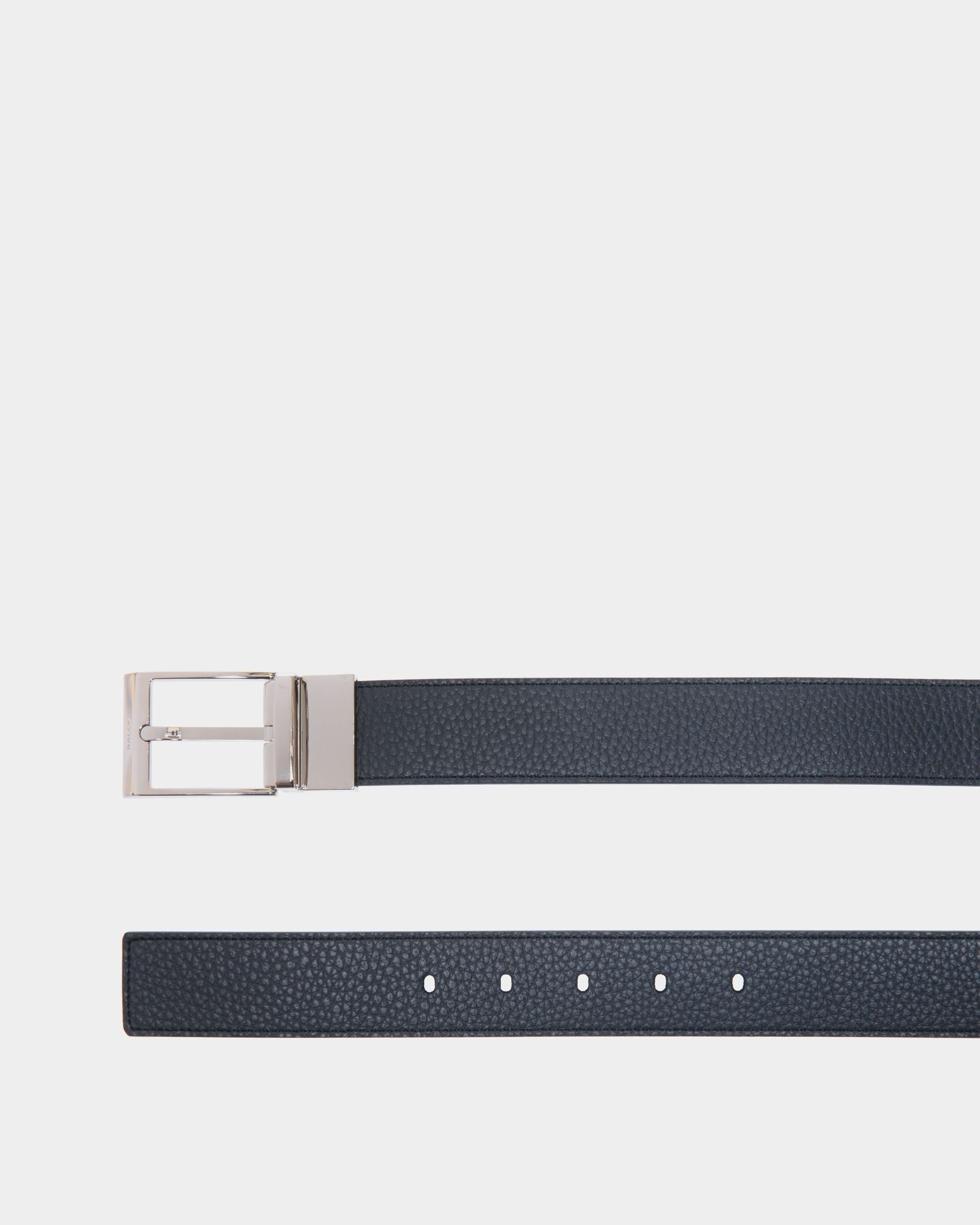 Bally Global - Shiffie 35mm Reversible And Adjustable Belt in Navy Blue And Black Leather - Multicolor