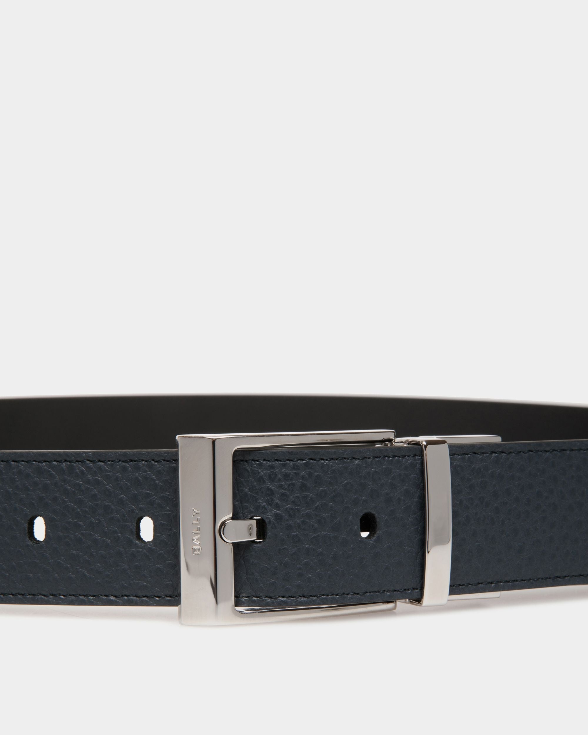 Bally Global - Shiffie 35mm Reversible And Adjustable Belt in Navy Blue And Black Leather - Multicolor