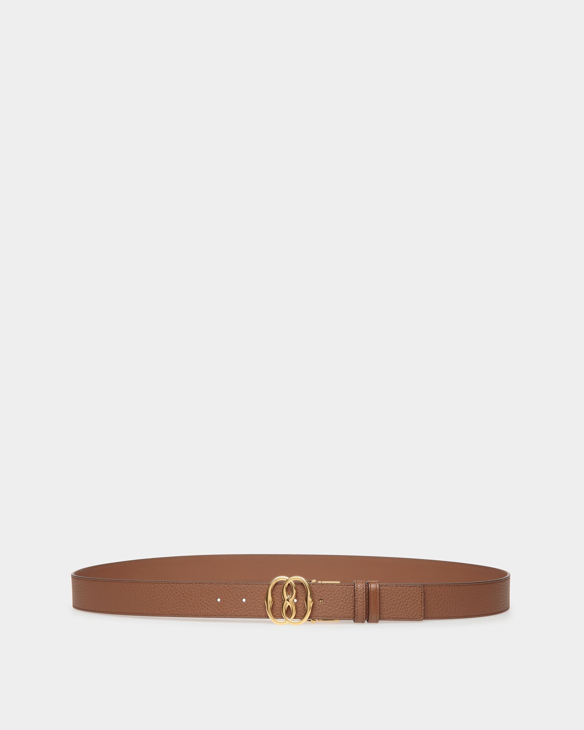 Bally Global - Emblem Adjustable and Reversible Belt in Brown Leather - Marron