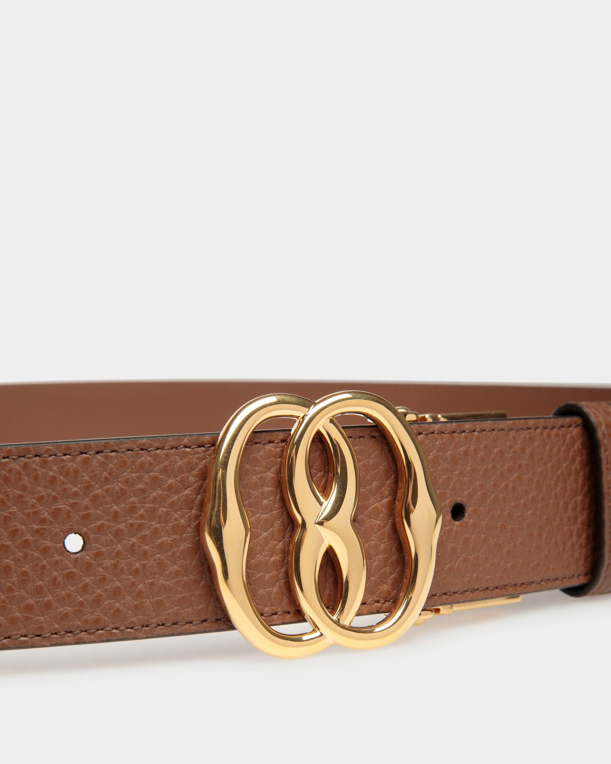 Bally Global - Emblem Adjustable and Reversible Belt in Brown Leather - Marron