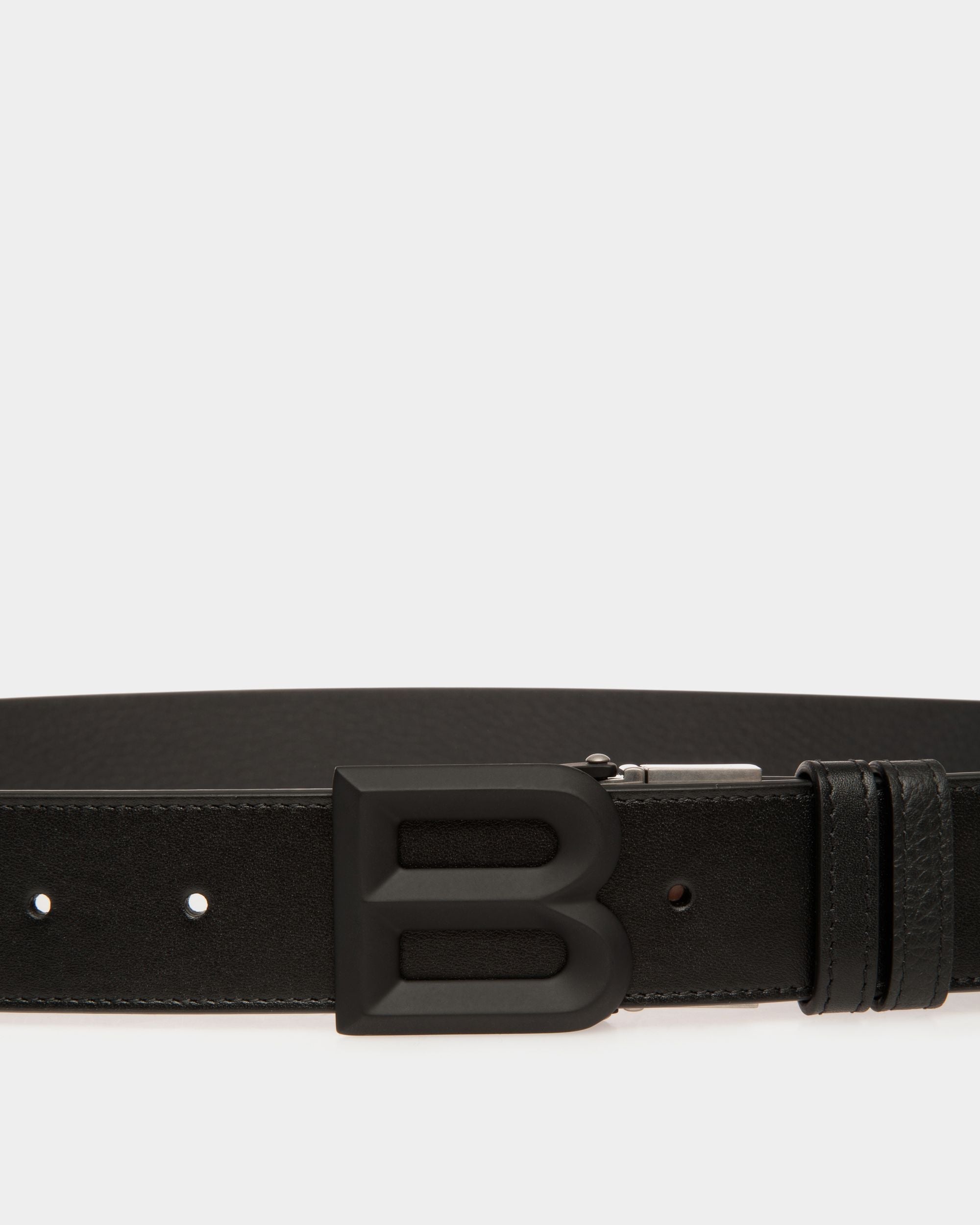 Bally Global - B Bold 35mm Reversible And Adjustable Belt In Black Leather - Negro