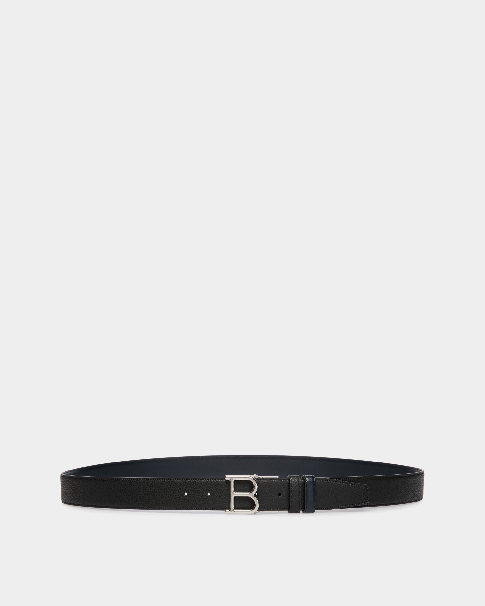 Bally Global - Adjustable Reversible Belt In Black Leather - Black