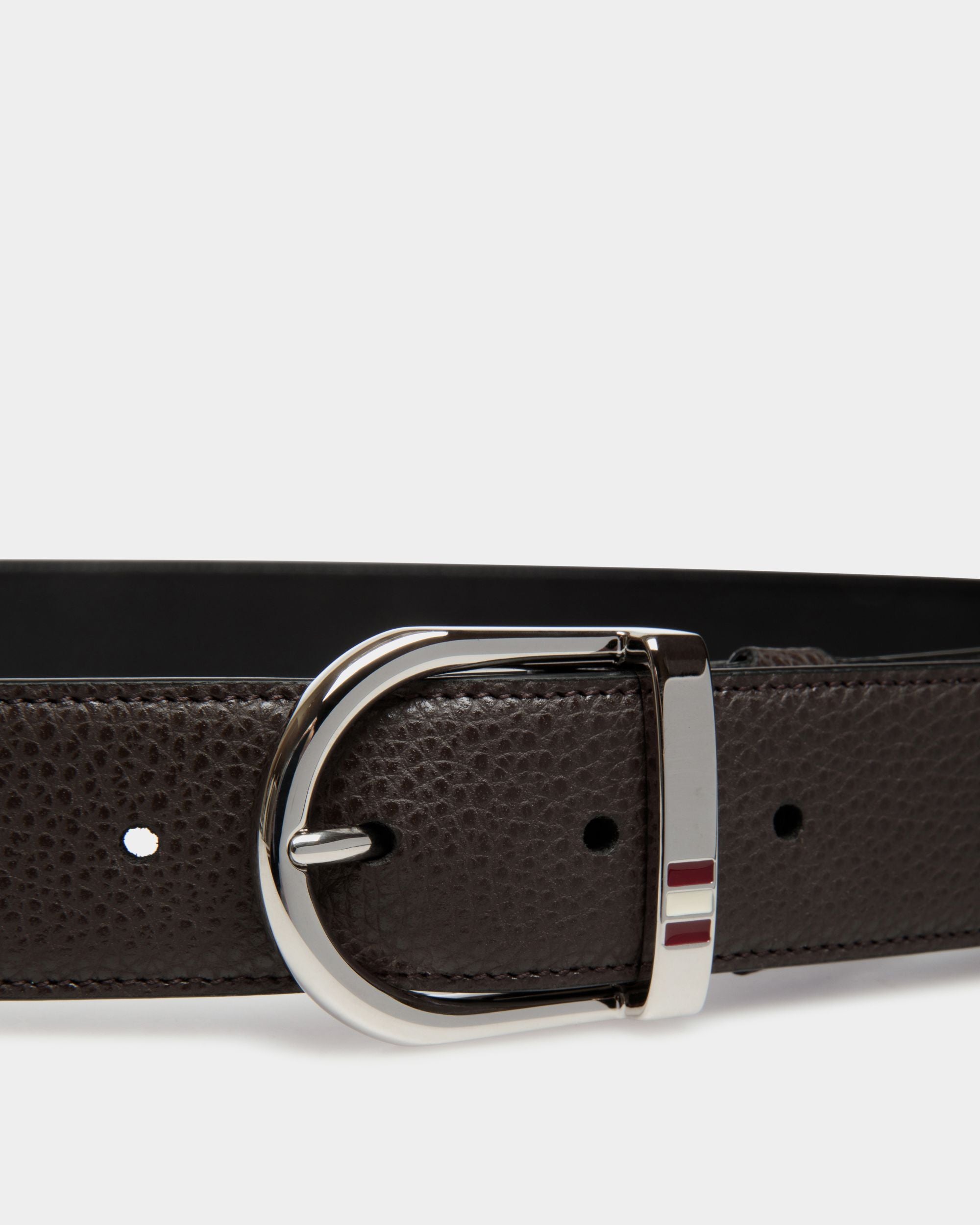 Bally Global - Adjustable Reversible Belt In Brown Leather - Brown