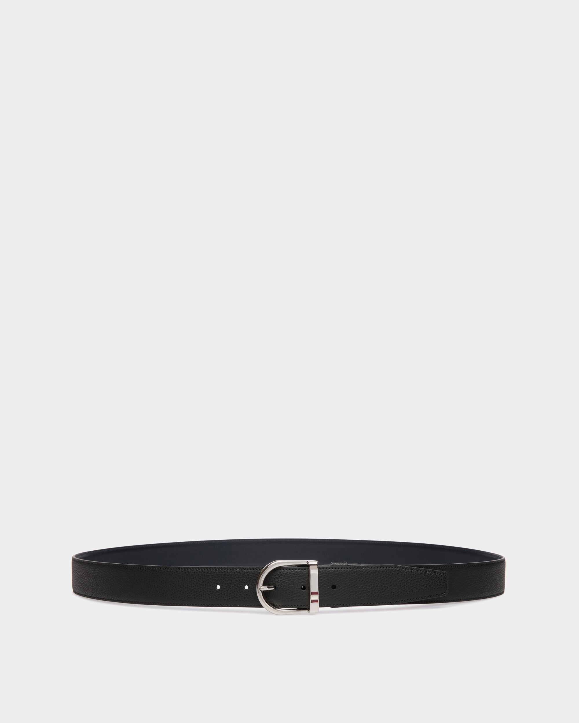 Bally Global - Adjustable-Reversible Belt In Black Bovine Split - Black