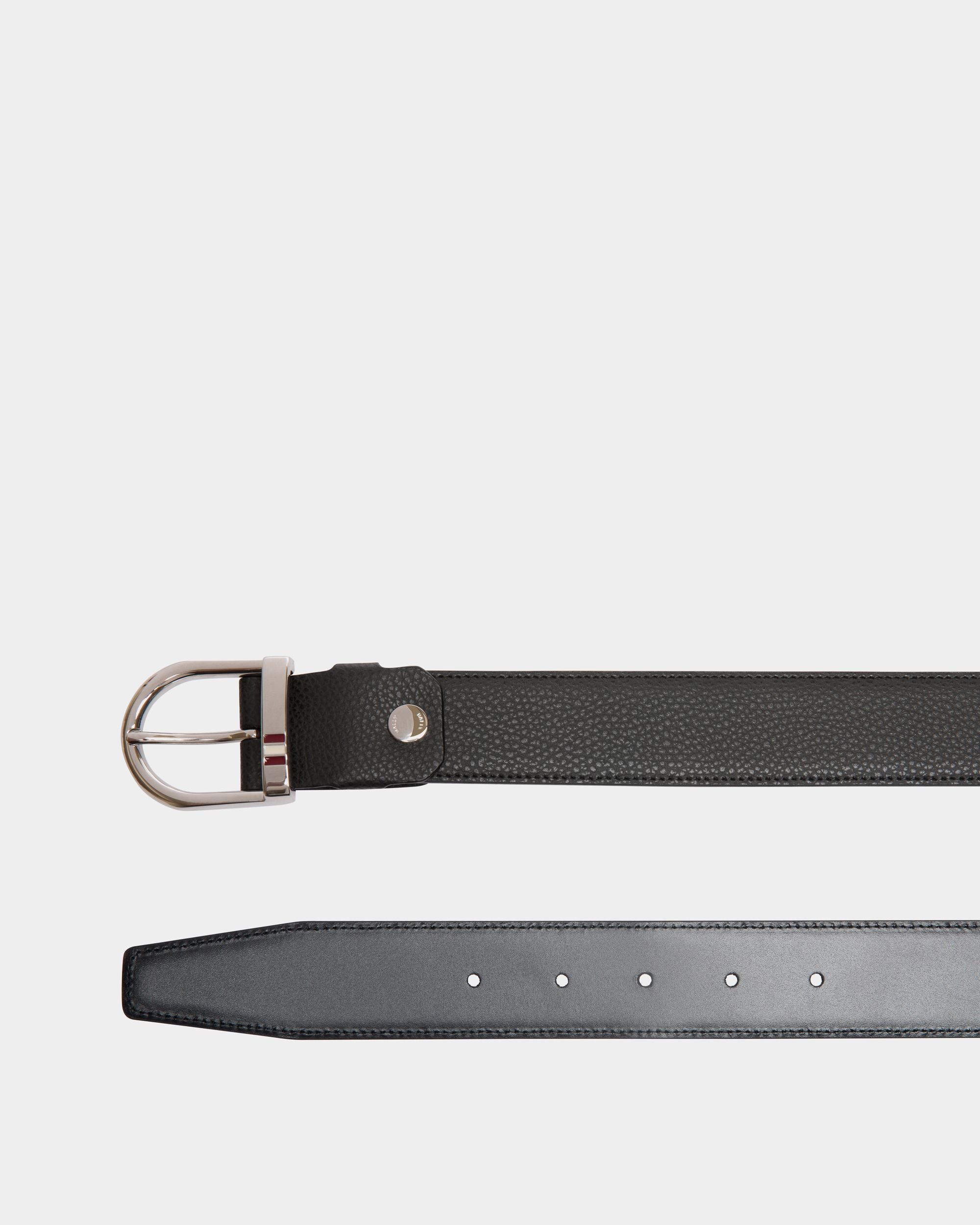 Bally Global - Adjustable-Reversible Belt In Black Bovine Split - Black