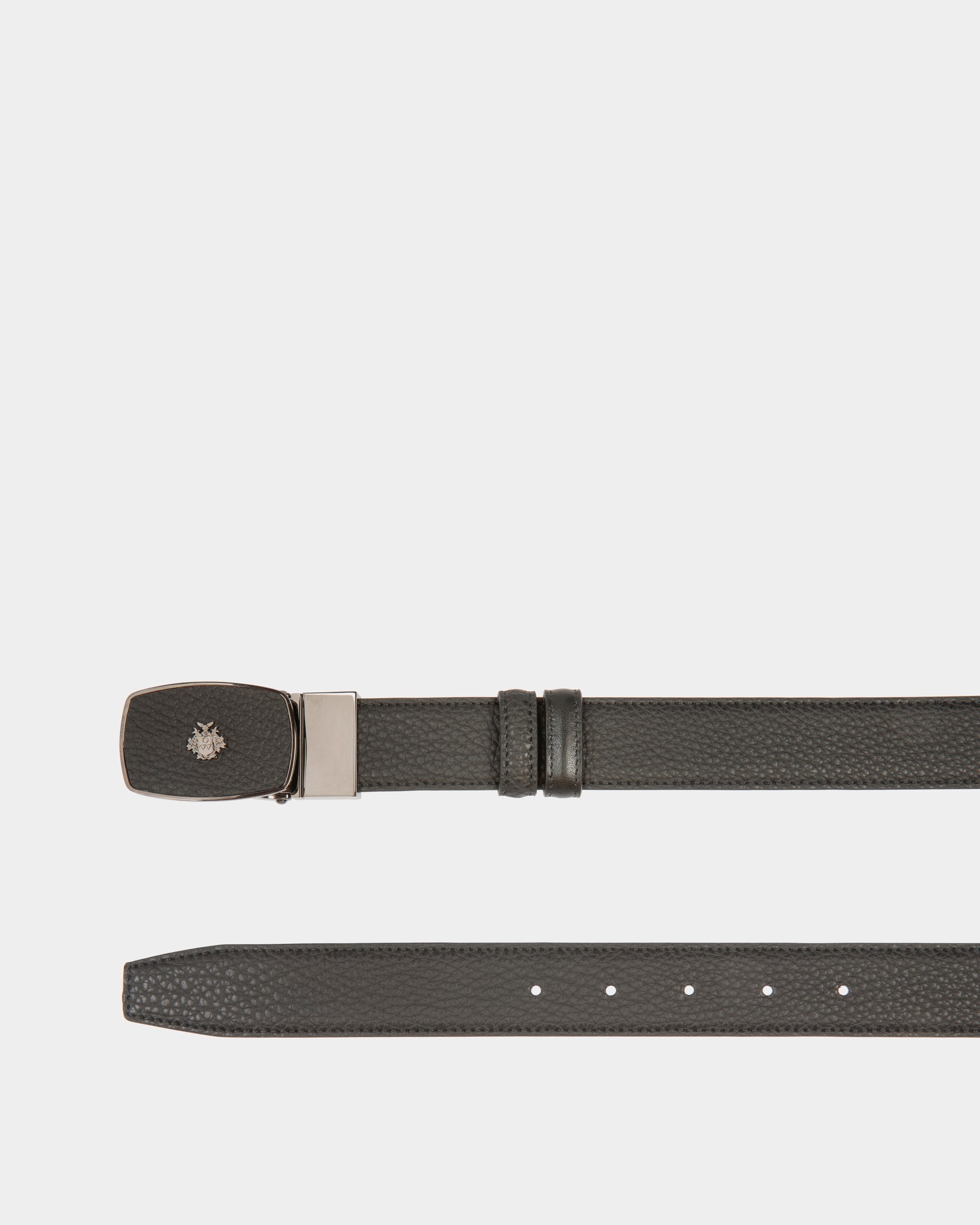 Bally Global - Govin 30 mm Reversible And Adjustable Belt in Black Leather - Black