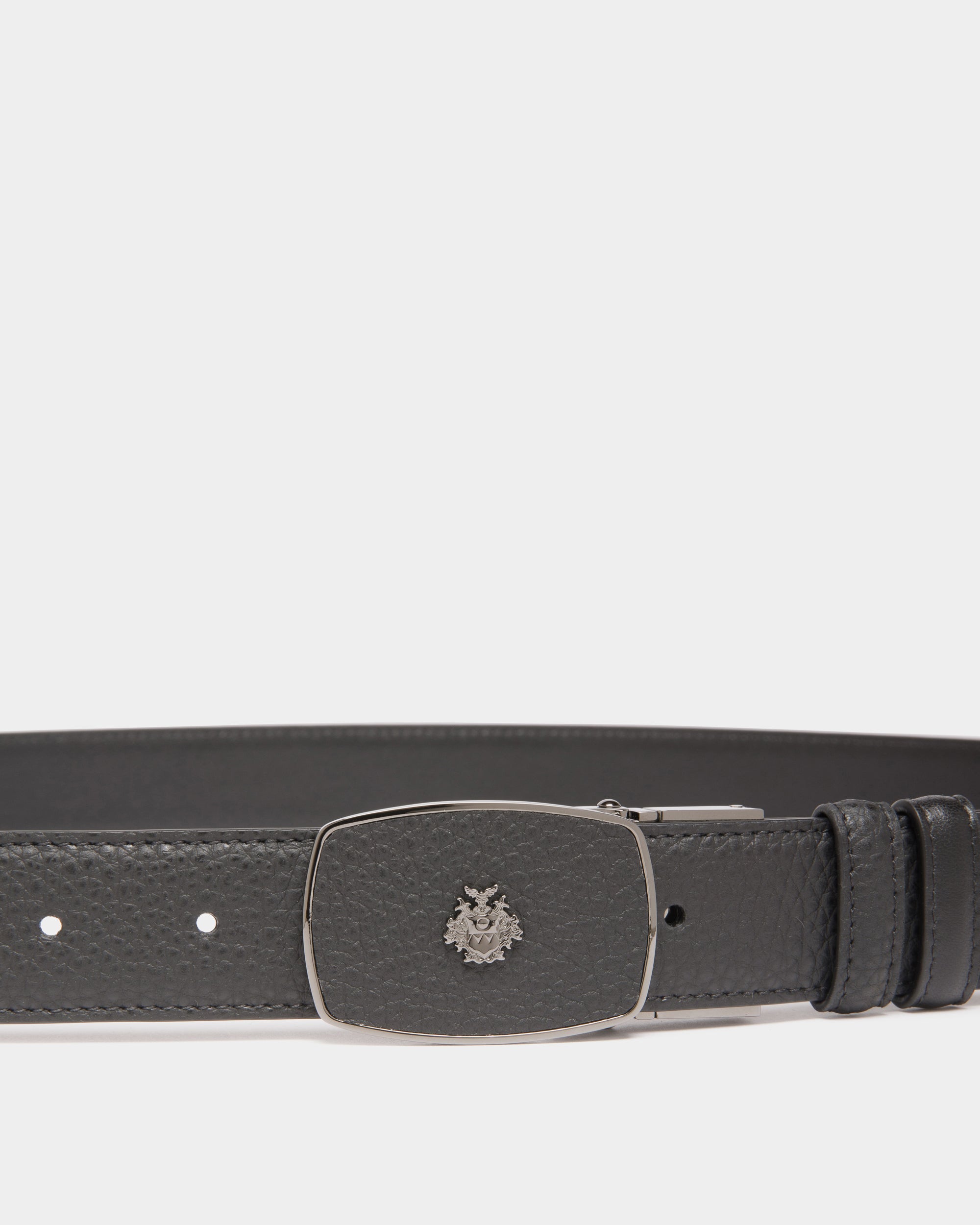 Bally Global - Govin 30 mm Reversible And Adjustable Belt in Black Leather - Black