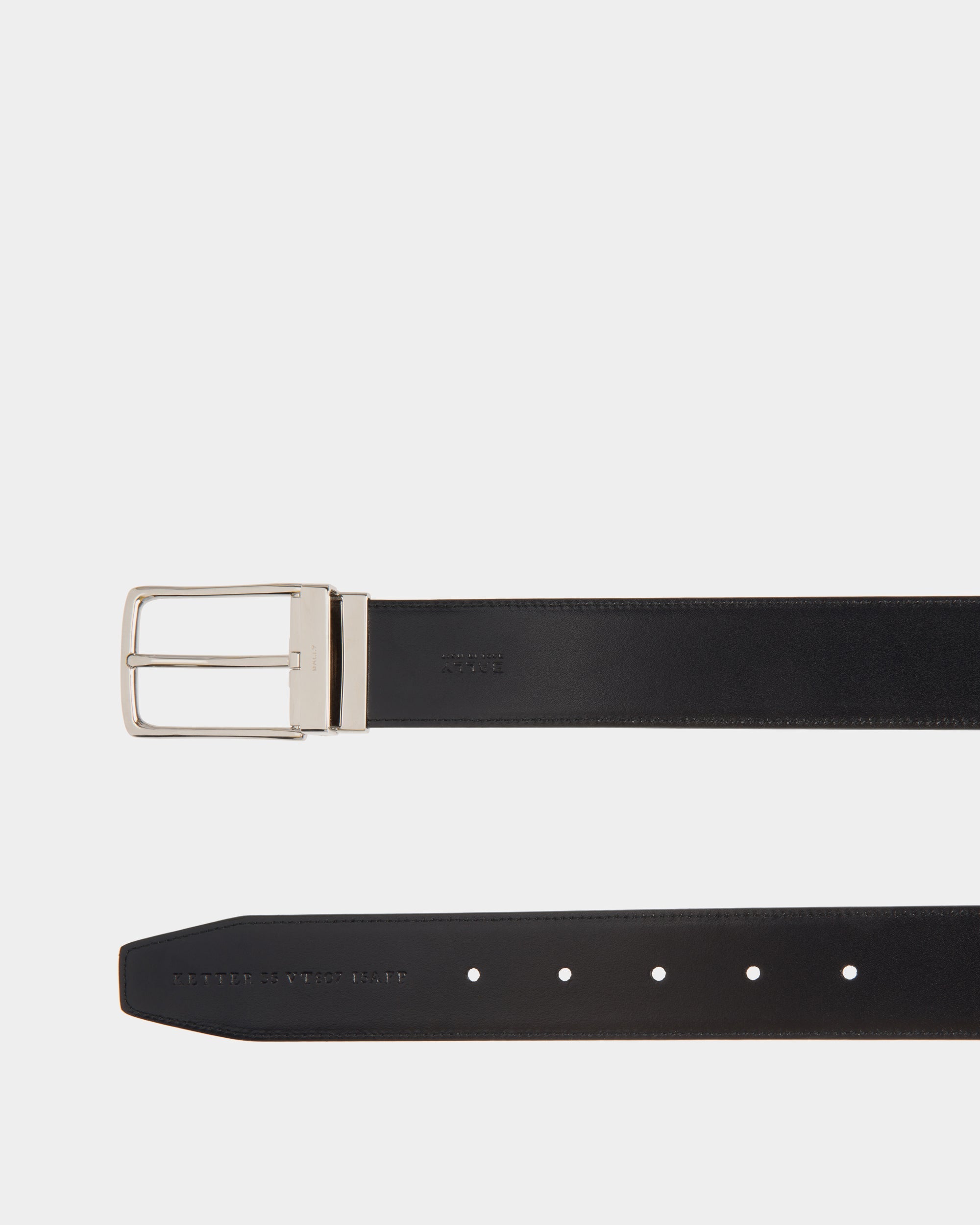 Bally Global - Ketter 35mm Reversible And Adjustable Belt in Navy Blue Leather - Blue
