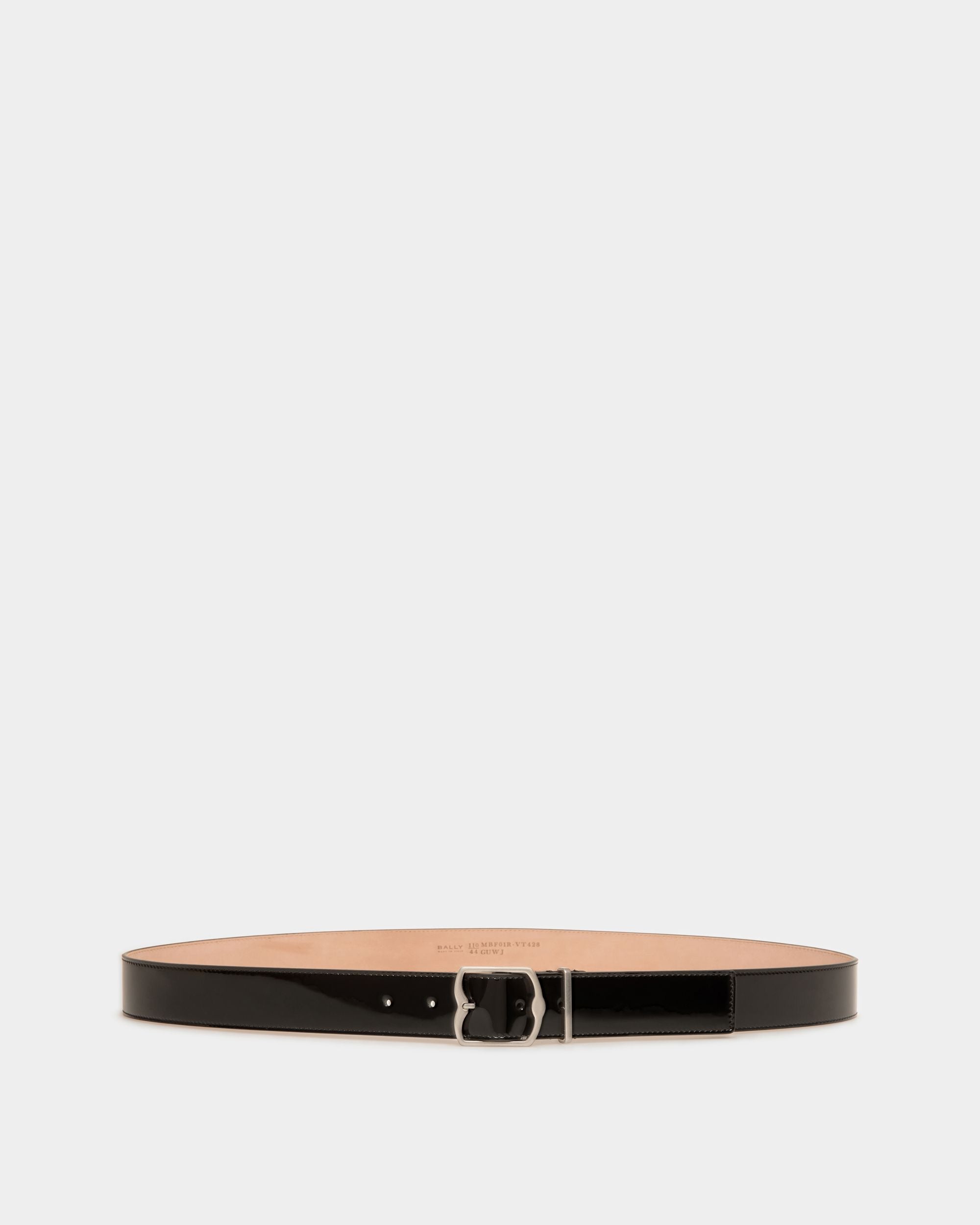 Bally Global - Emblem 35mm Belt in Black Patent Leather - Black