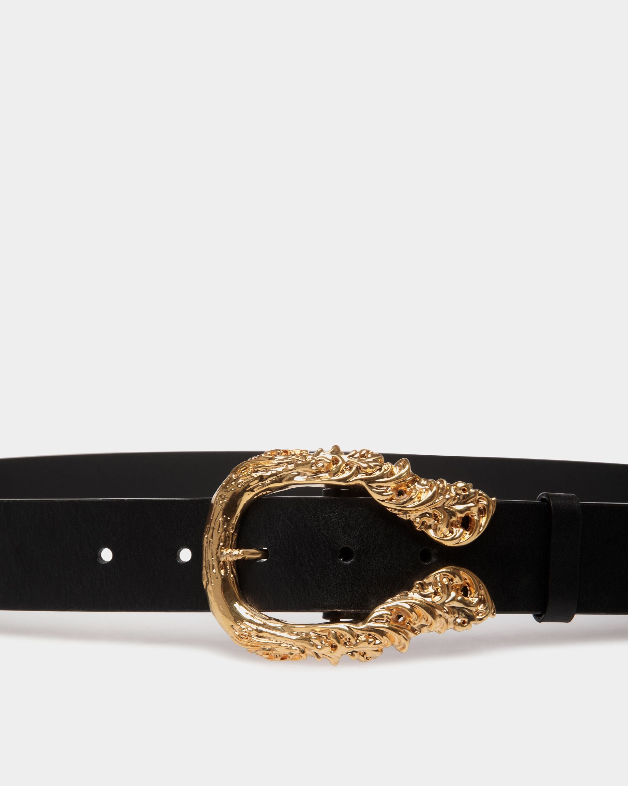 Bally Global - Show Fixed In Black Leather - Black