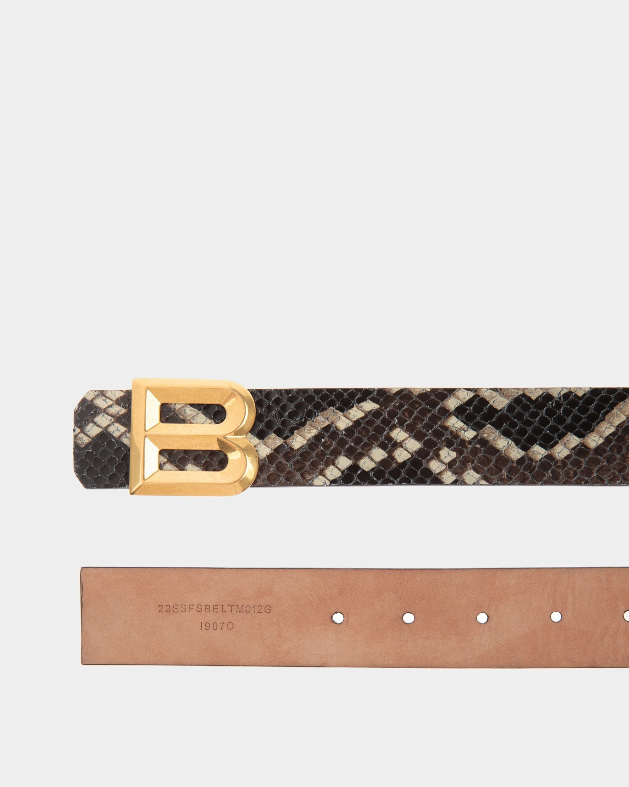 Bally Global - B Bold 35mm Belt In Black Leather - Black