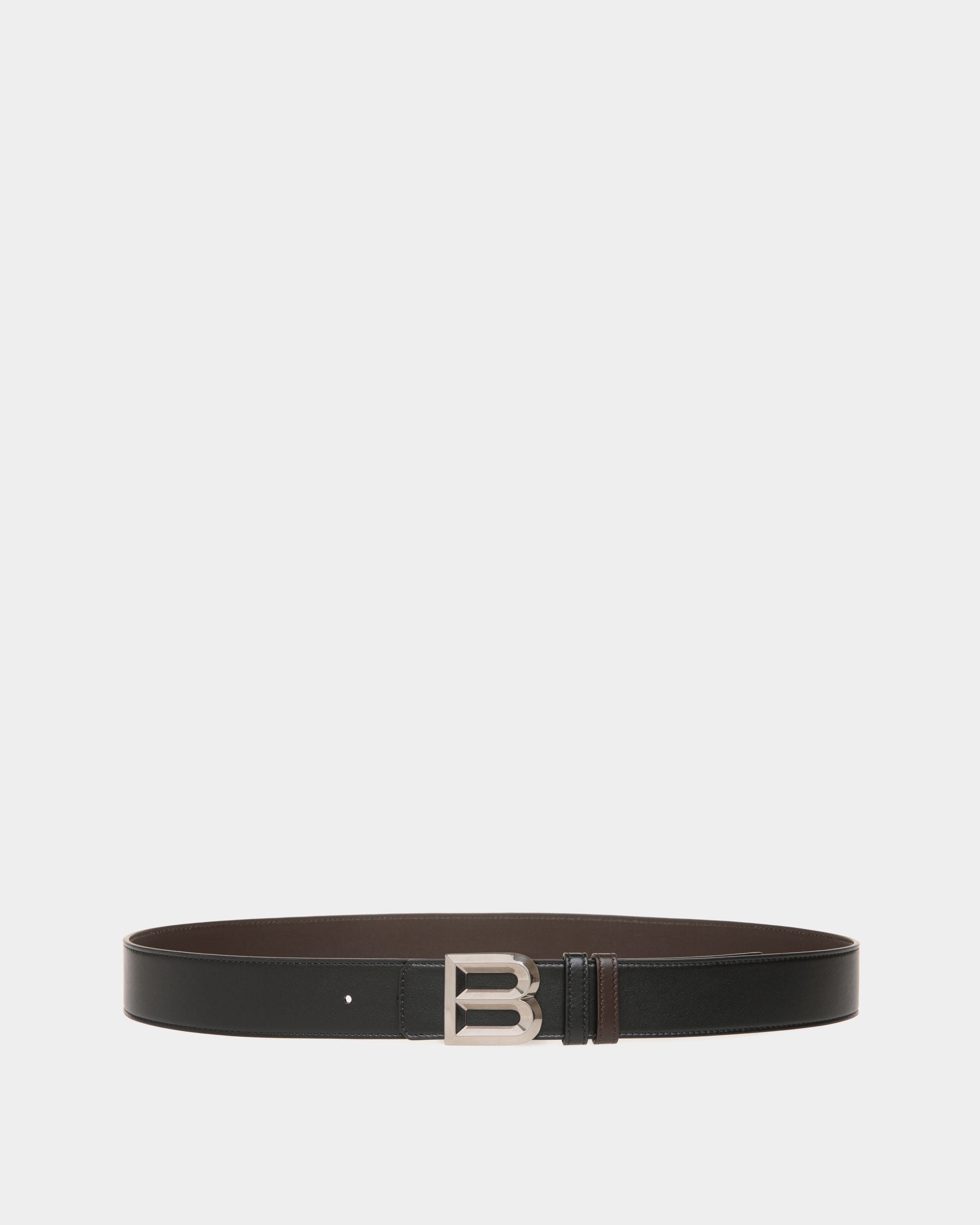 Bally Global - B Bold 35mm Reversible Belt in Black and Brown Leather - Multicolor