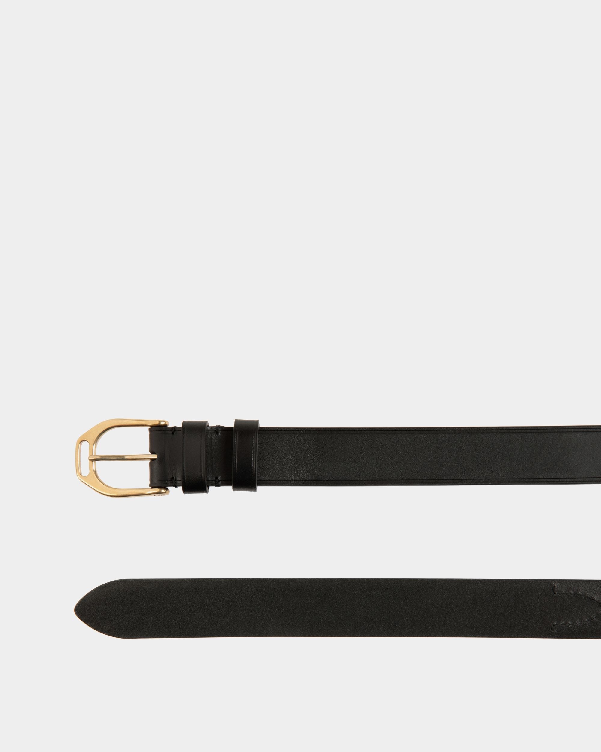 Bally Global - Hans 30mm Belt in Black Leather - Black