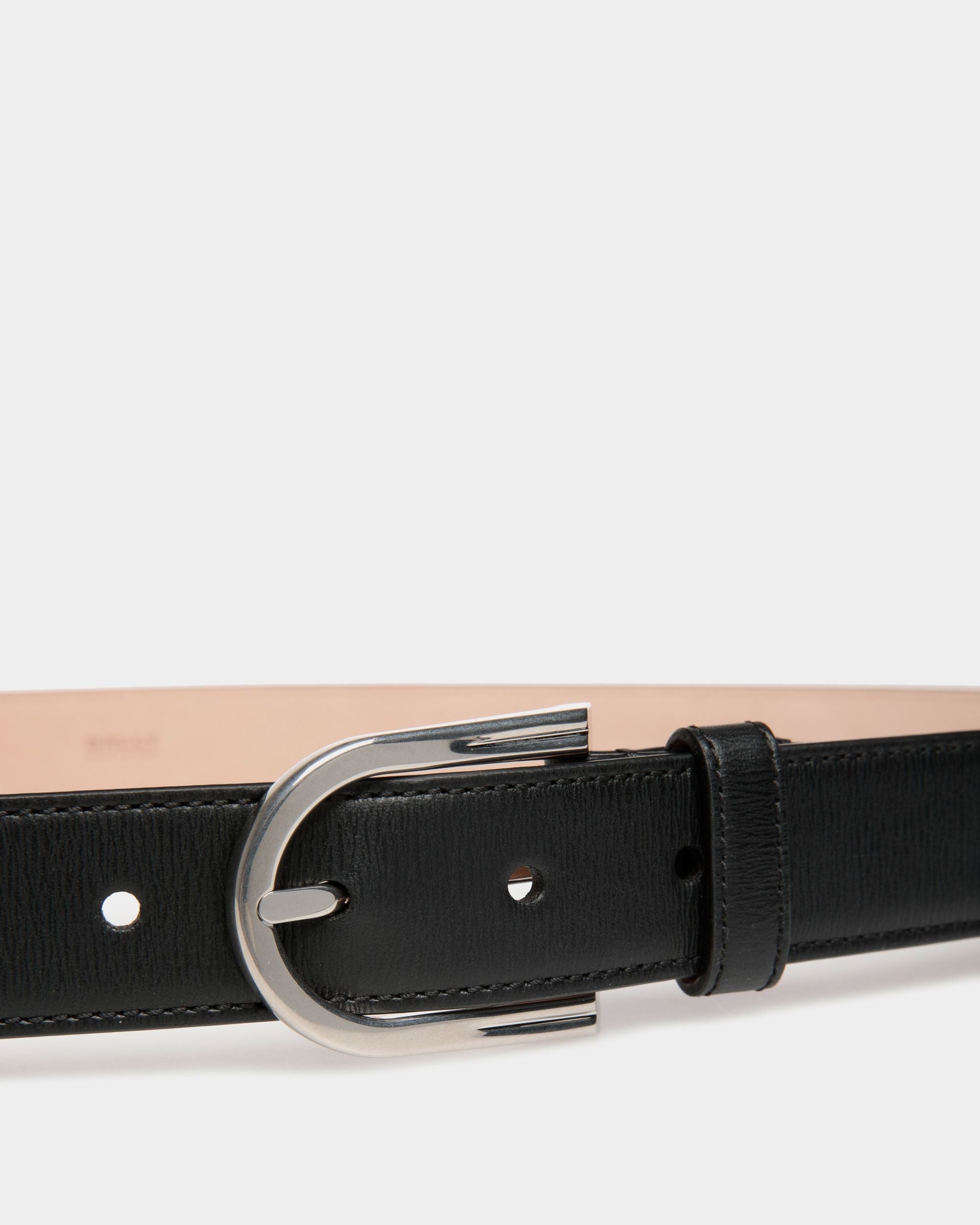 Bally Global - Cinturón Udy De 30 Mm De Piel Negra - Negro