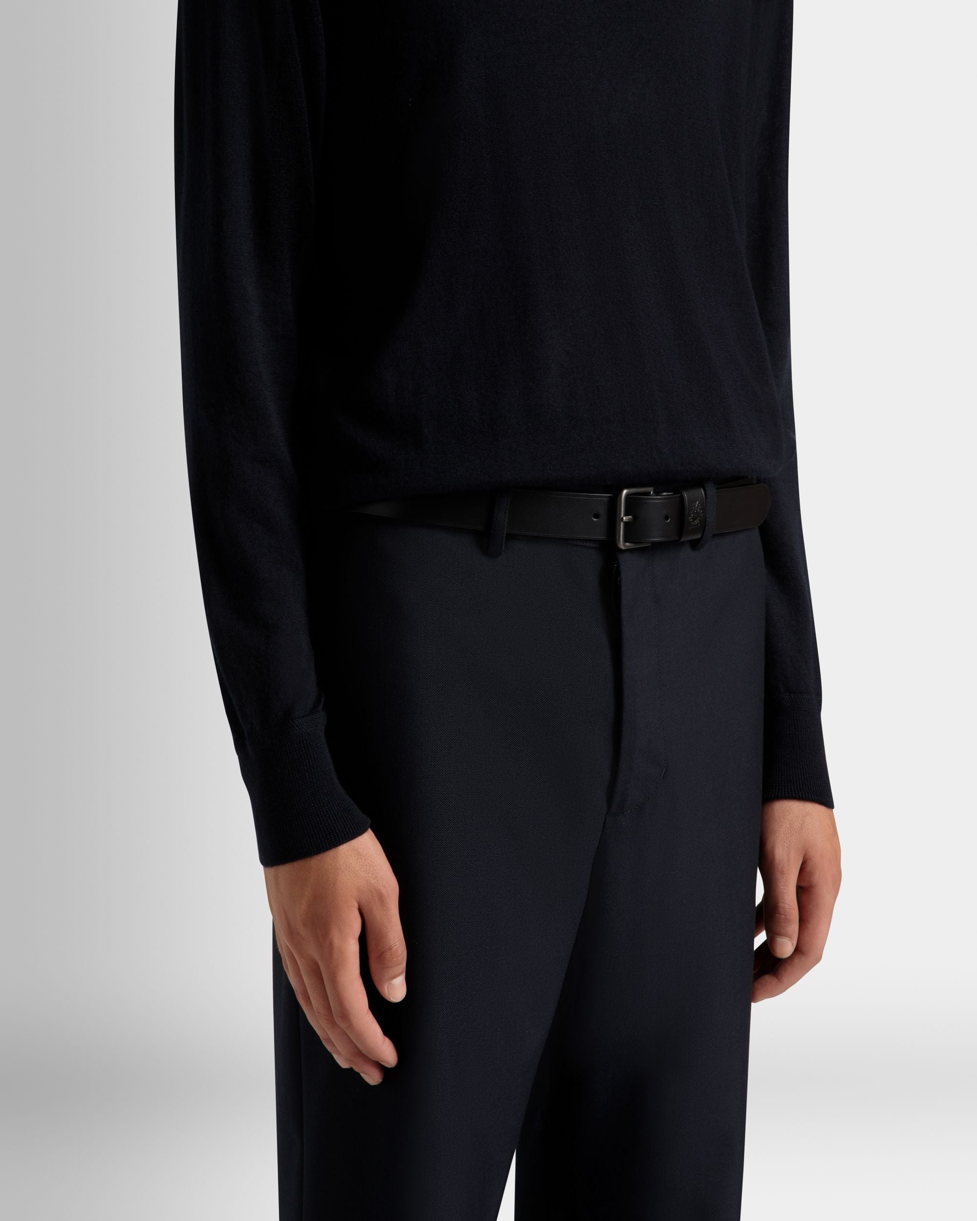 Bally Global - Adrien Brody Travel Collection Belt In Black Leather - Black