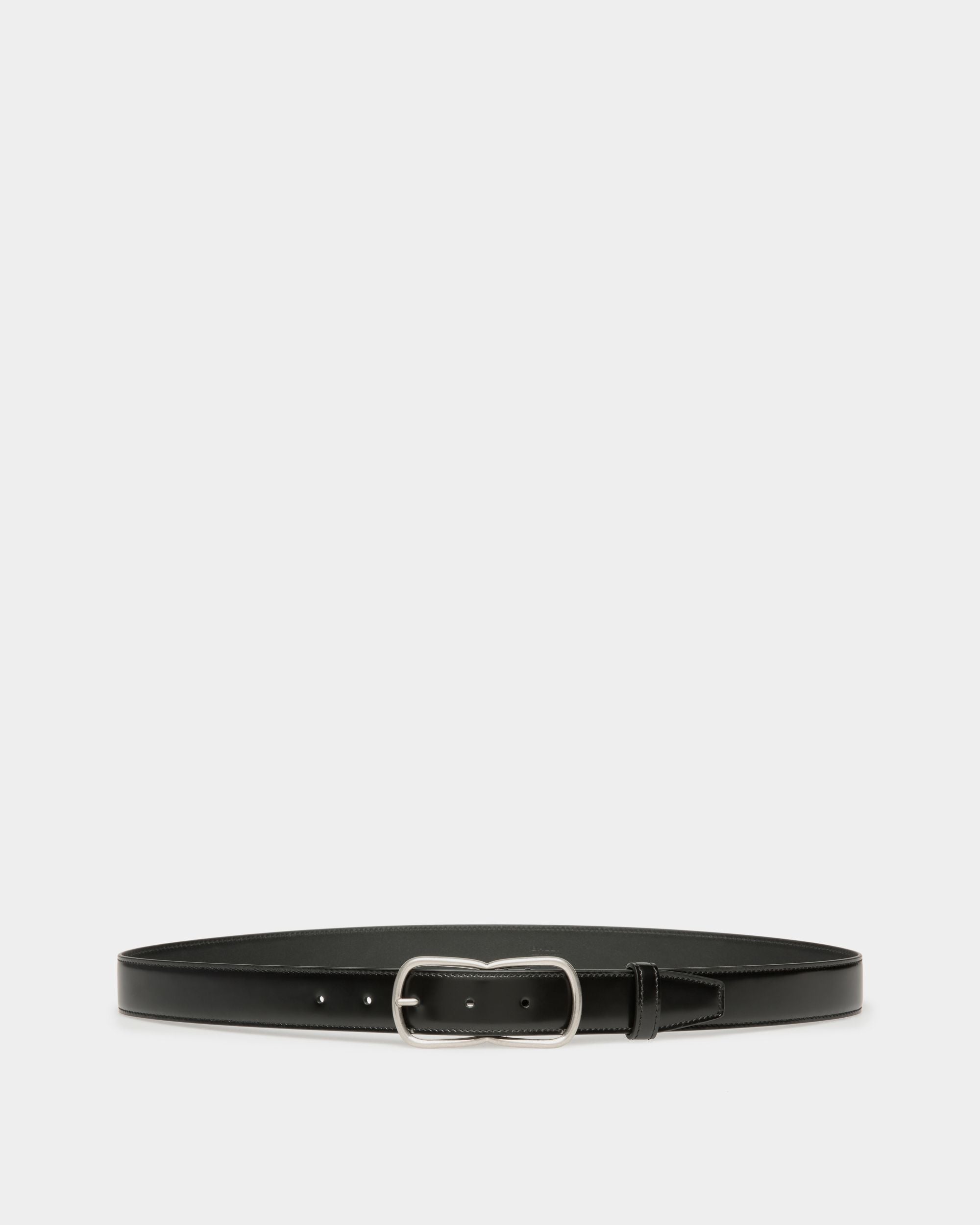 Bally Global - Loto 30mm Belt in Black Brushed Leather - Black