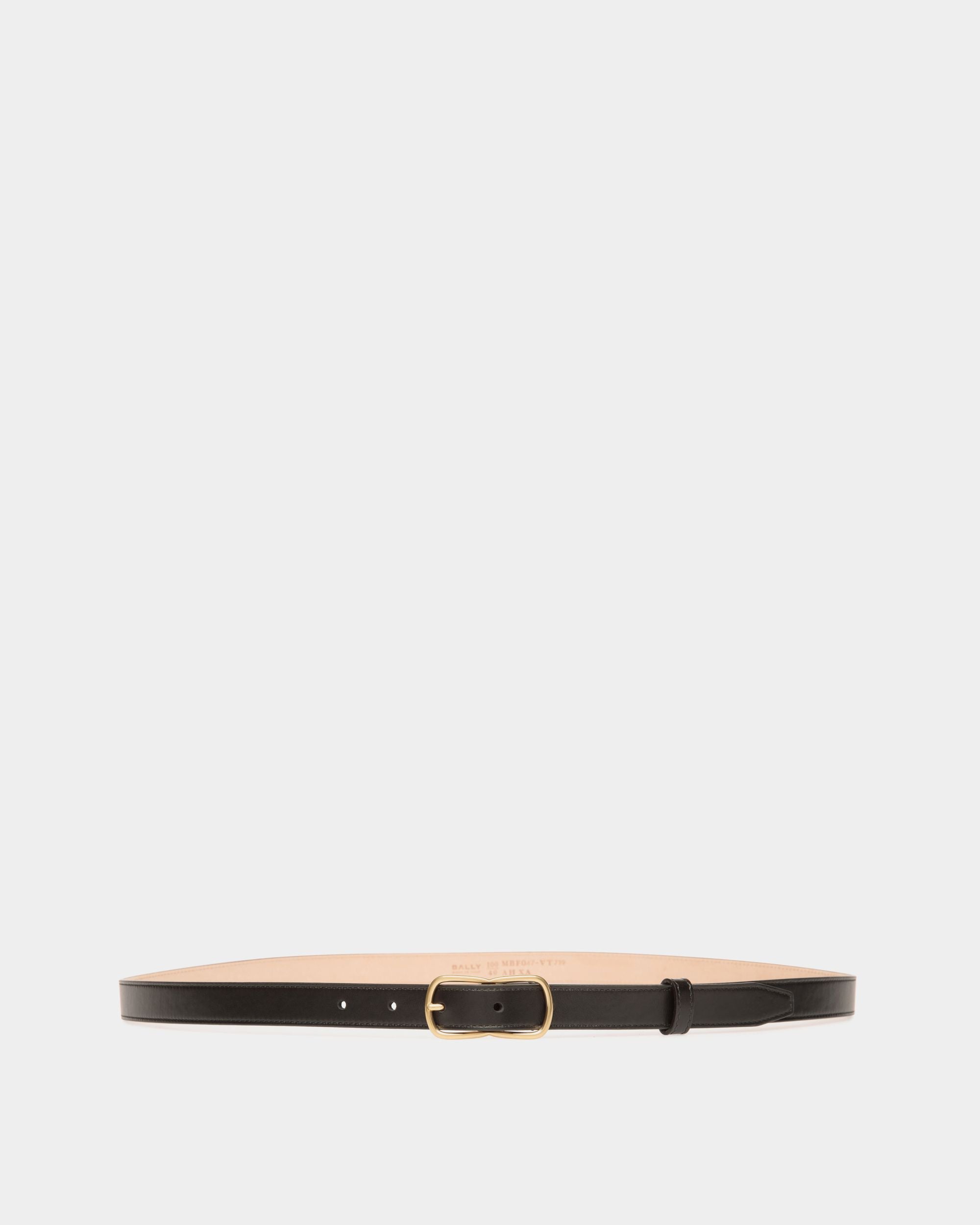Bally Global - Cinturón Loto De 20 Mm De Piel Negra - Negro