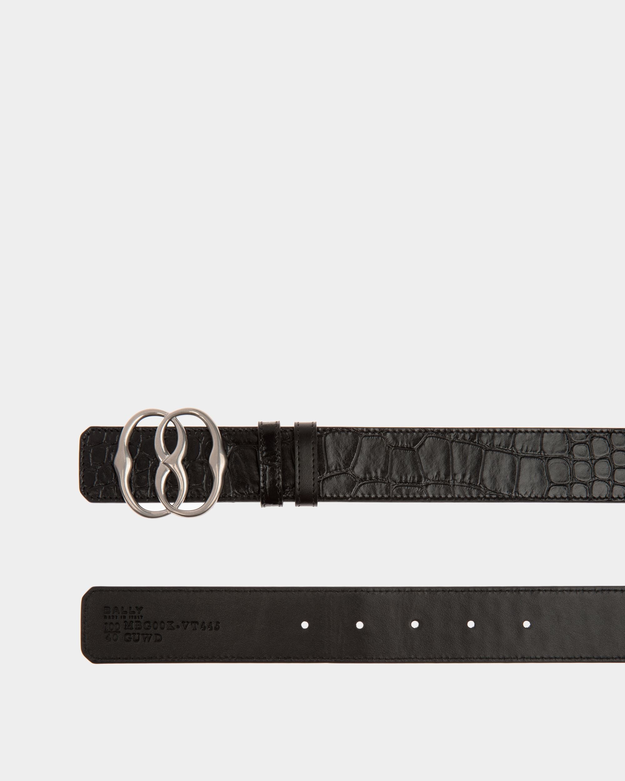 Bally Global - Cinturón De 35 Mm Bally Iconic - Negro