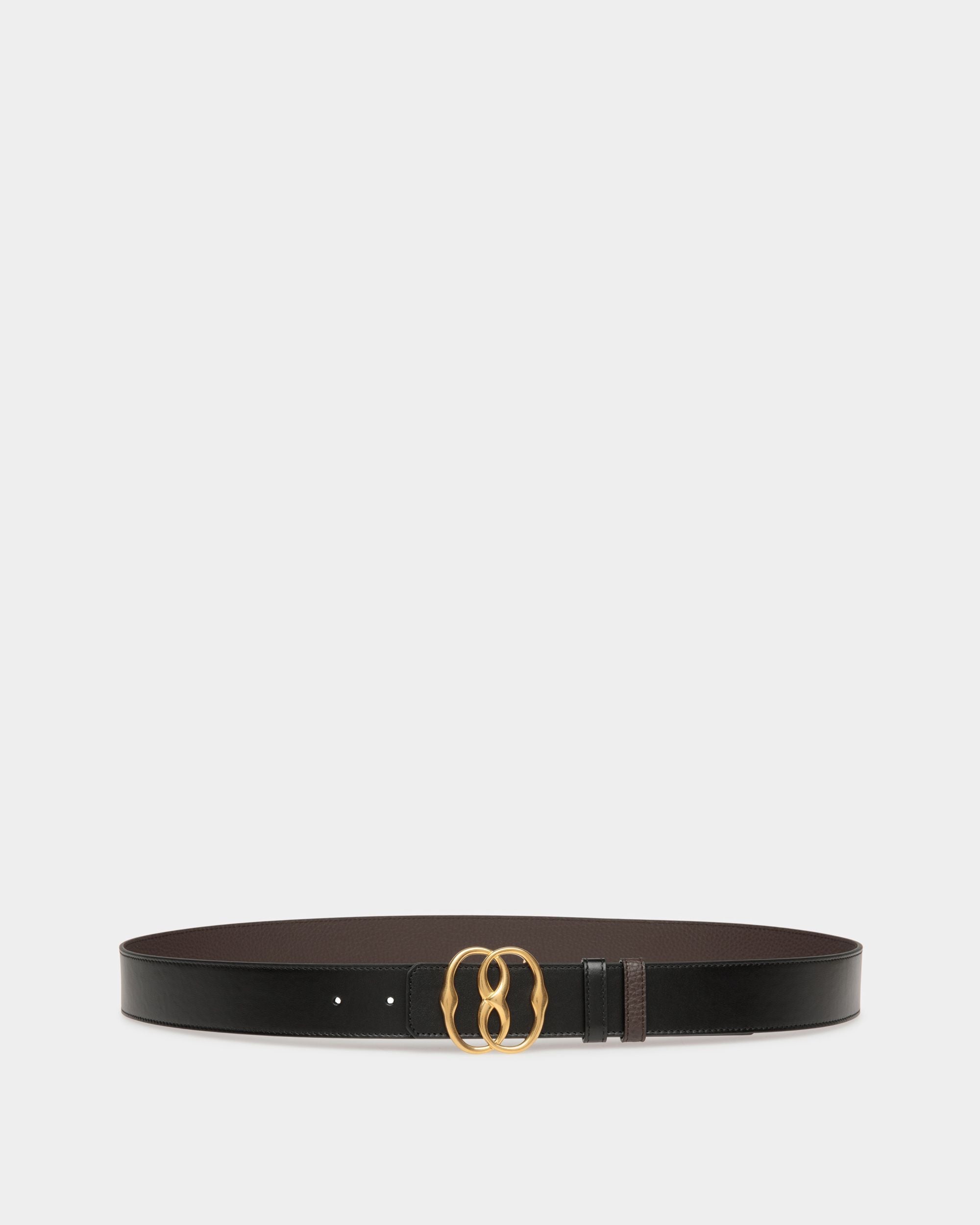 Bally Global - Bally Iconic 35mm Belt In Brown And Black Leather - Brown