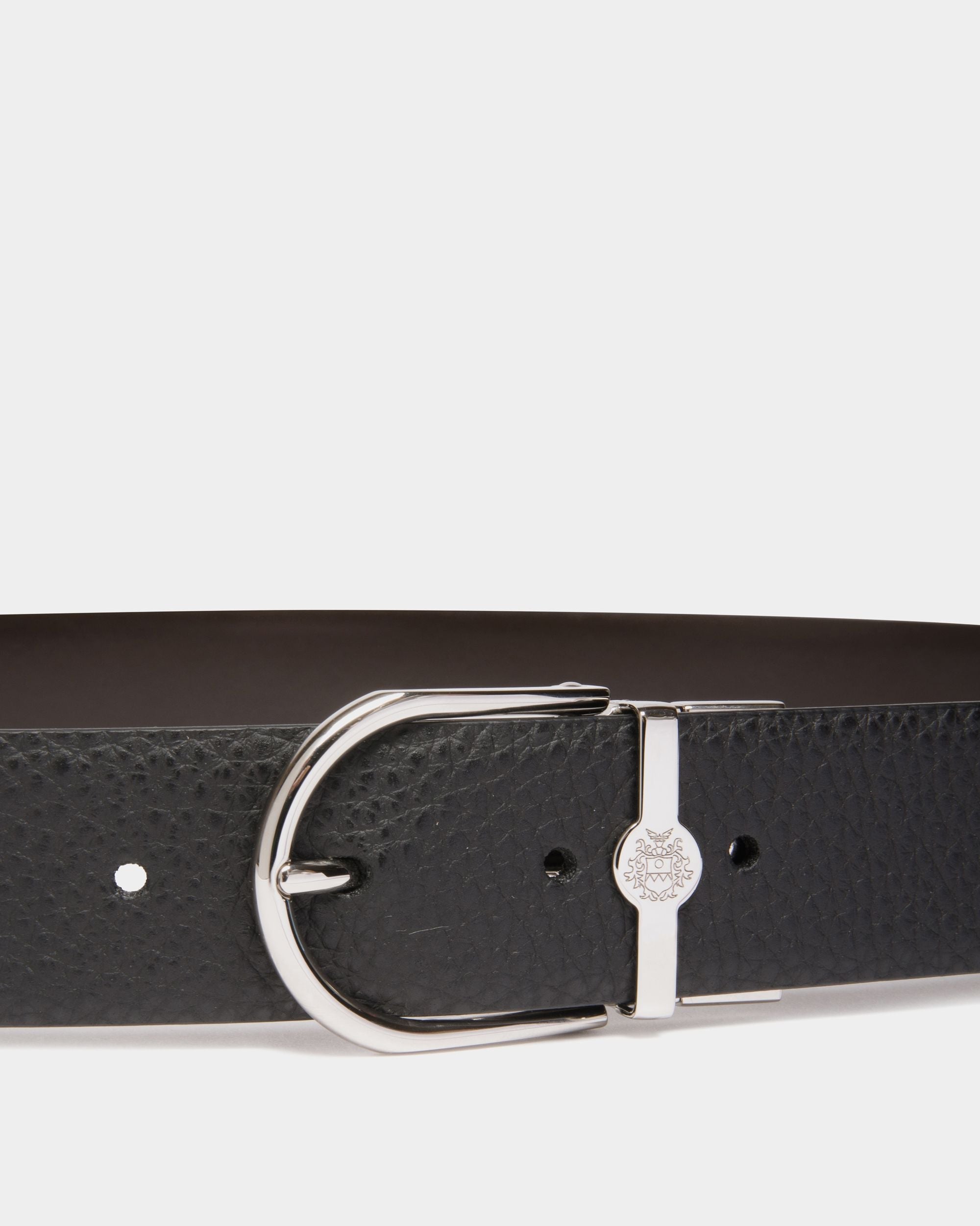 Bally Global - Hanky 35mm Reversible Belt in Black And Brown Leather - Multicolor